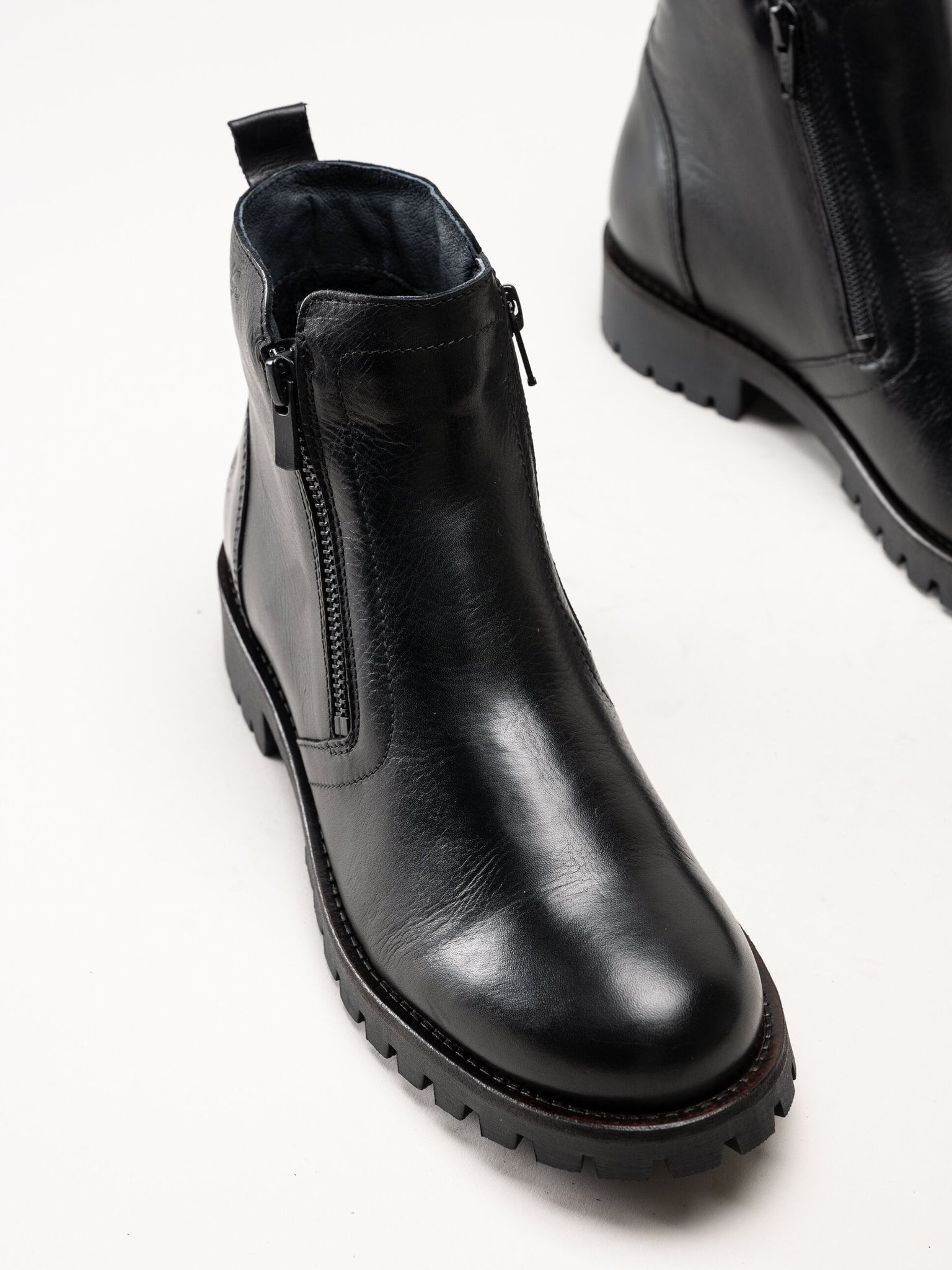 Rosa Negra - Svarta boots i skinn