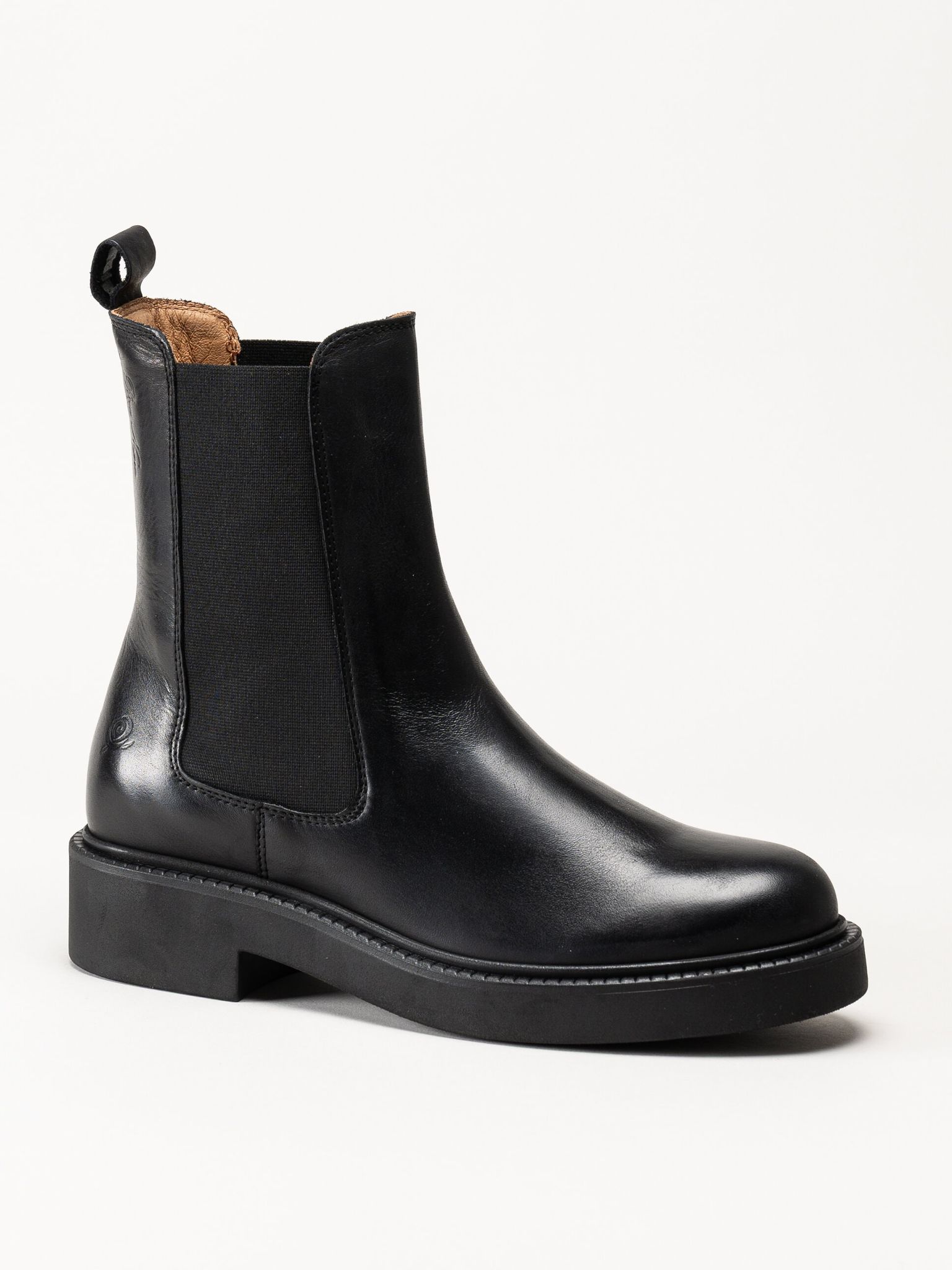 Rosa Negra - Svarta chelsea boots i skinn