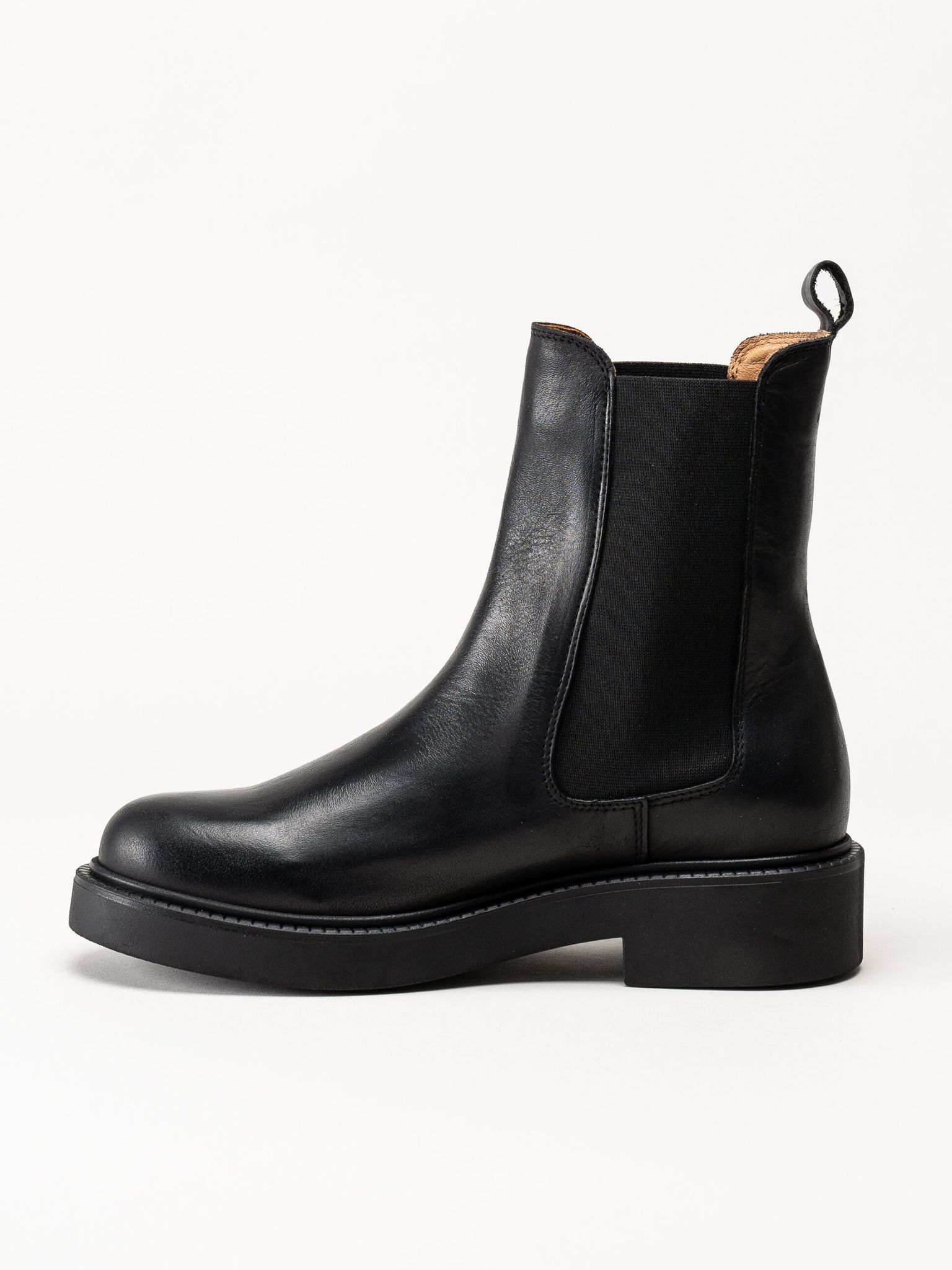 Rosa Negra - Svarta chelsea boots i skinn