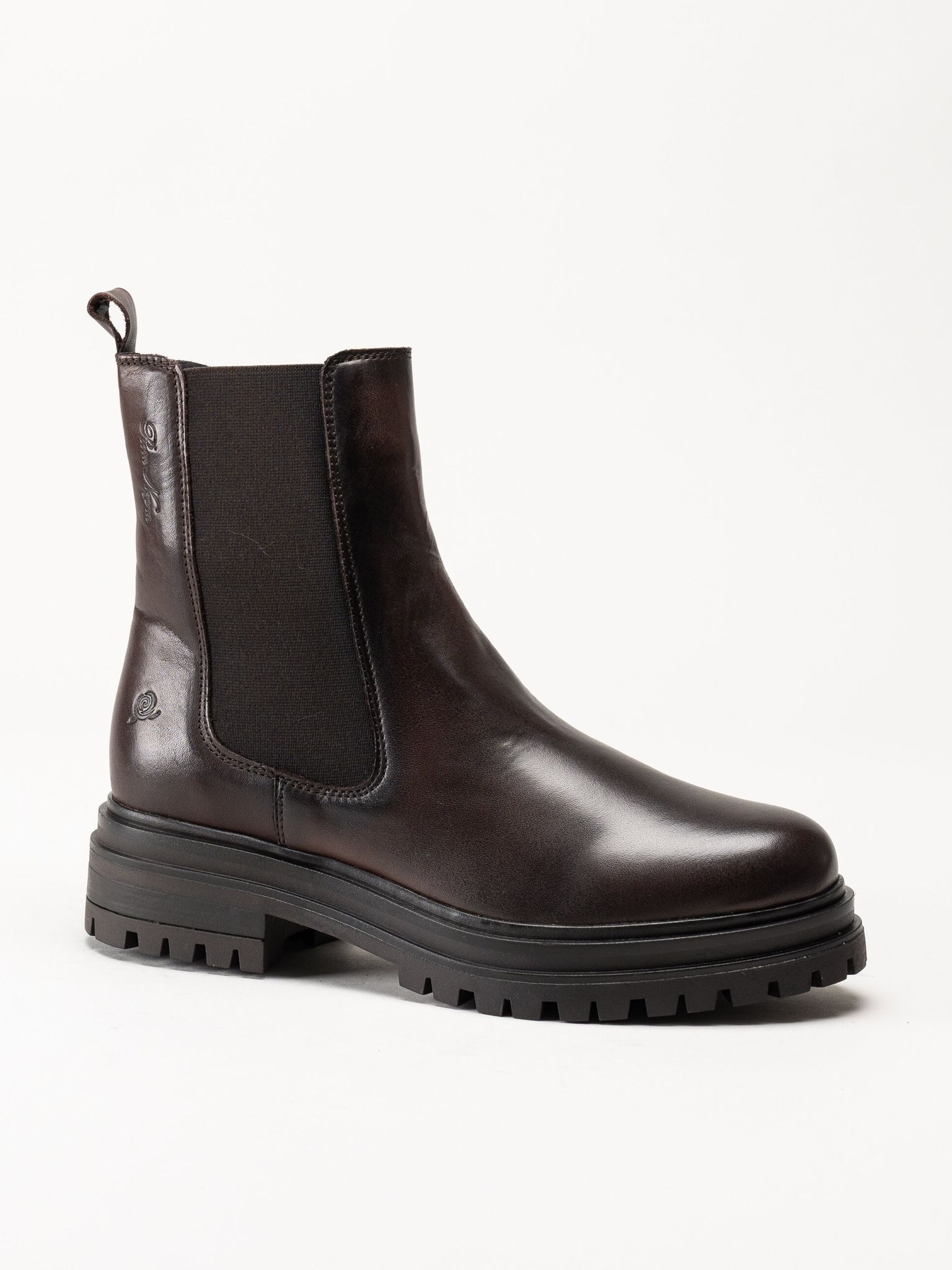 Rosa Negra - Mörkbruna boots i skinn