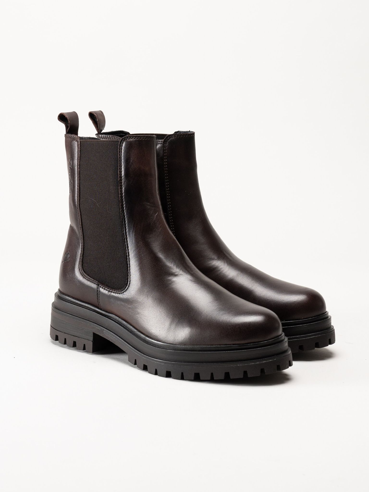 Rosa Negra - Mörkbruna boots i skinn