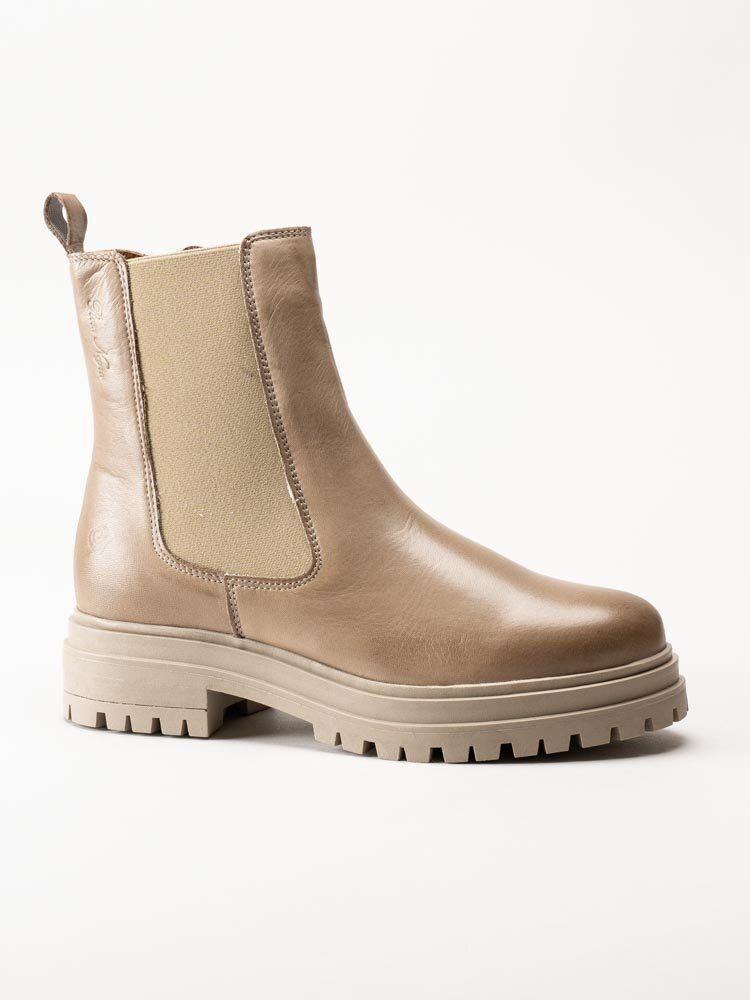 Rosa Negra - Beige boots i skinn
