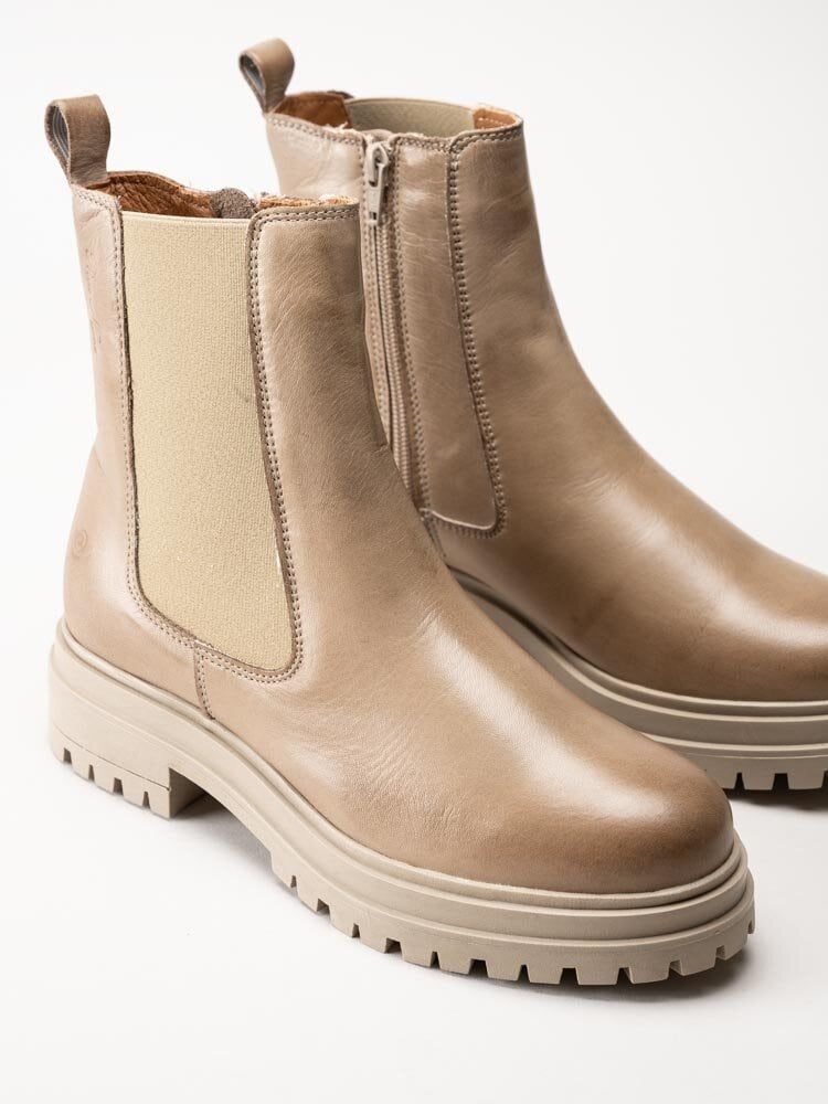 Rosa Negra - Beige boots i skinn