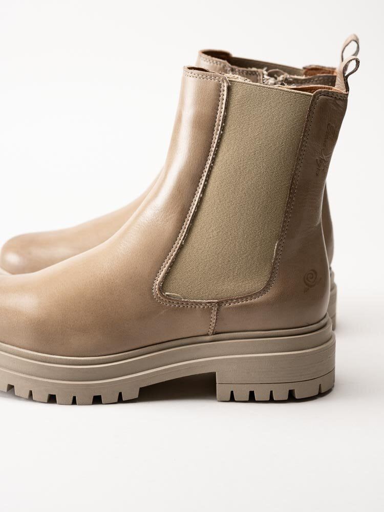 Rosa Negra - Beige boots i skinn