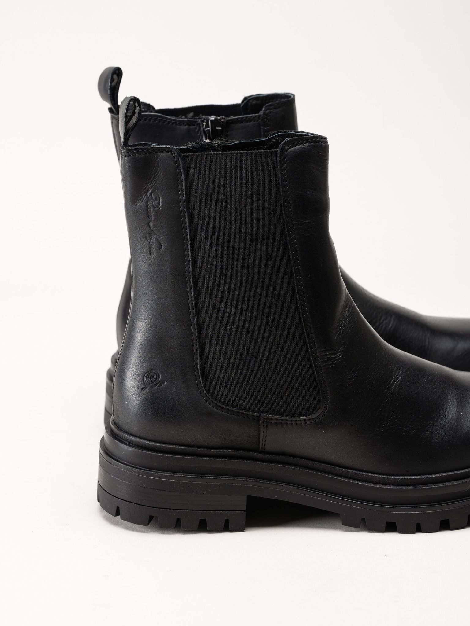 Rosa Negra - Svarta boots i skinn