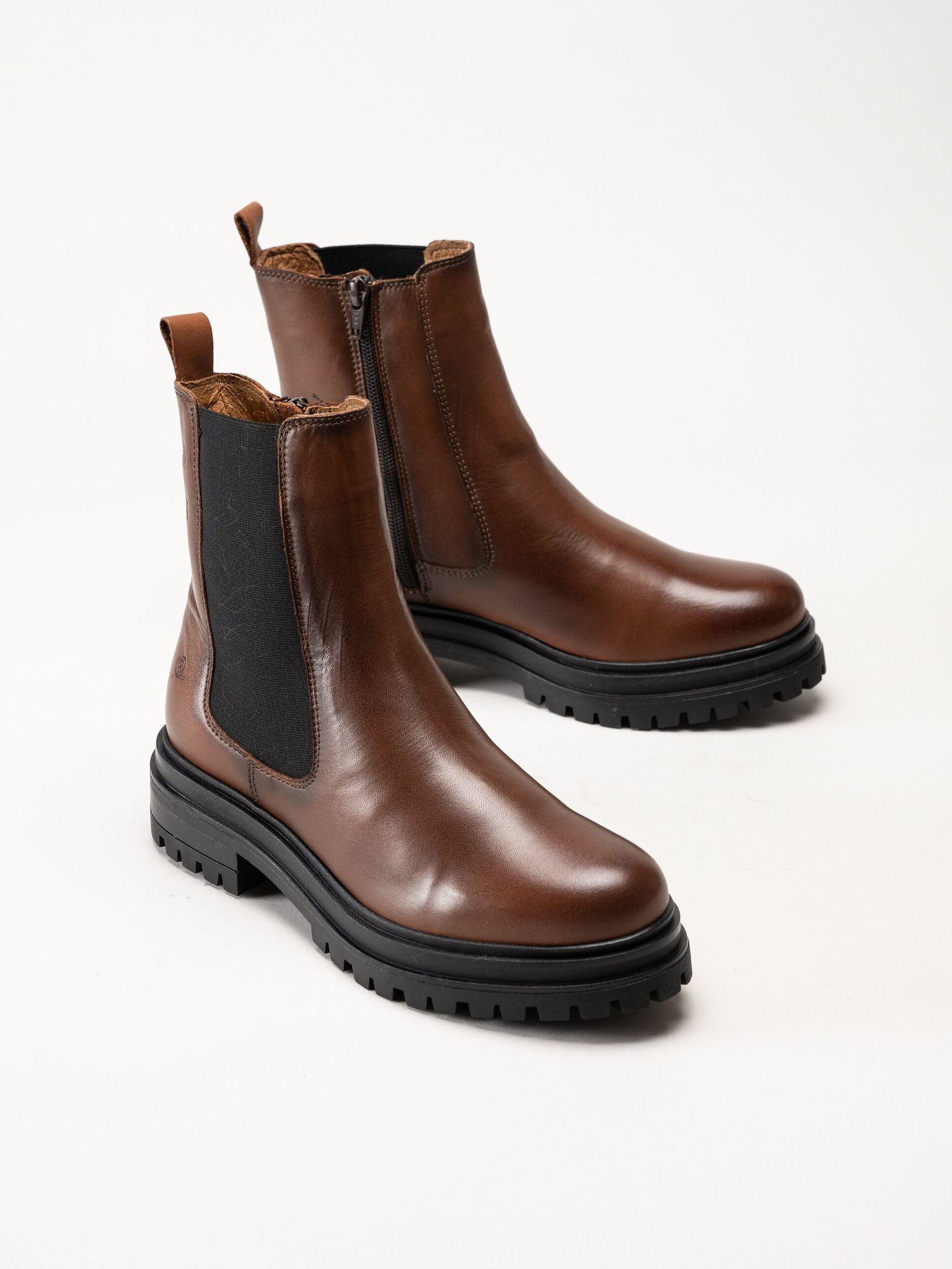 Rosa Negra - Bruna boots i skinn