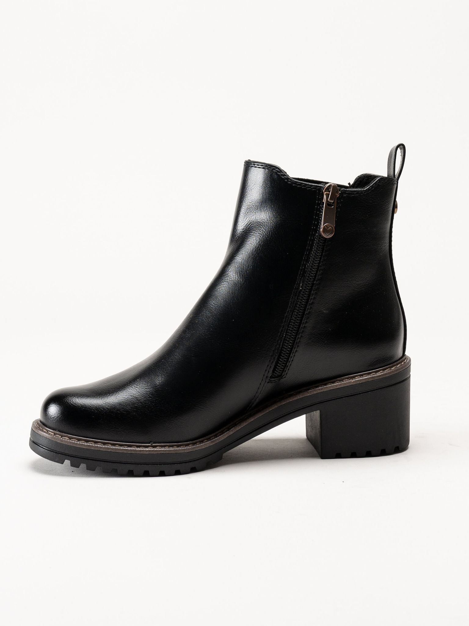 Marco Tozzi - Svarta boots med klack