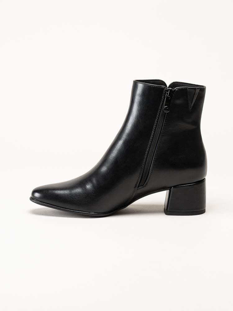 Marco Tozzi - Svarta stövletter i skinnimitation