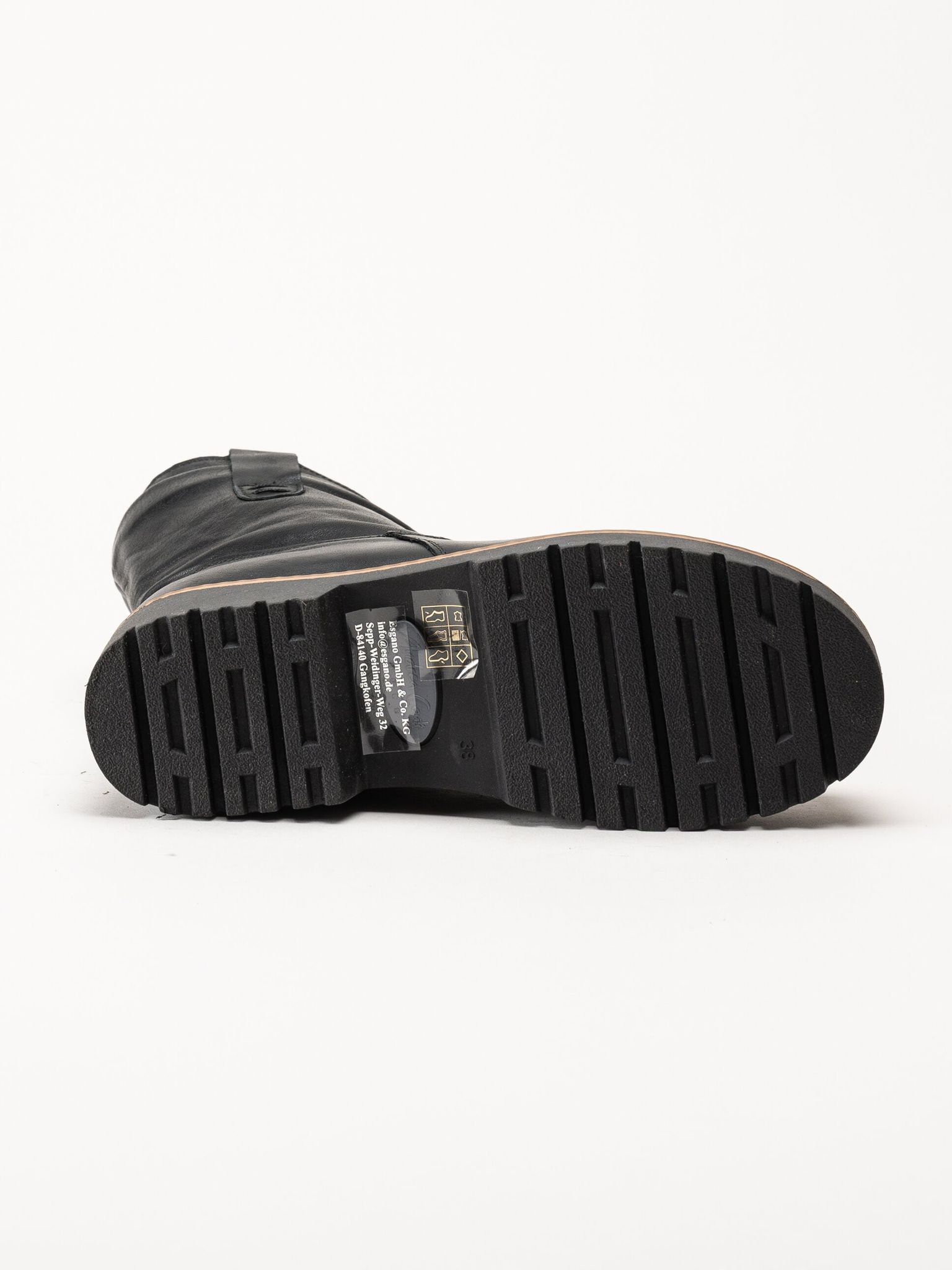 Andrea Conti - Svarta boots i skinn
