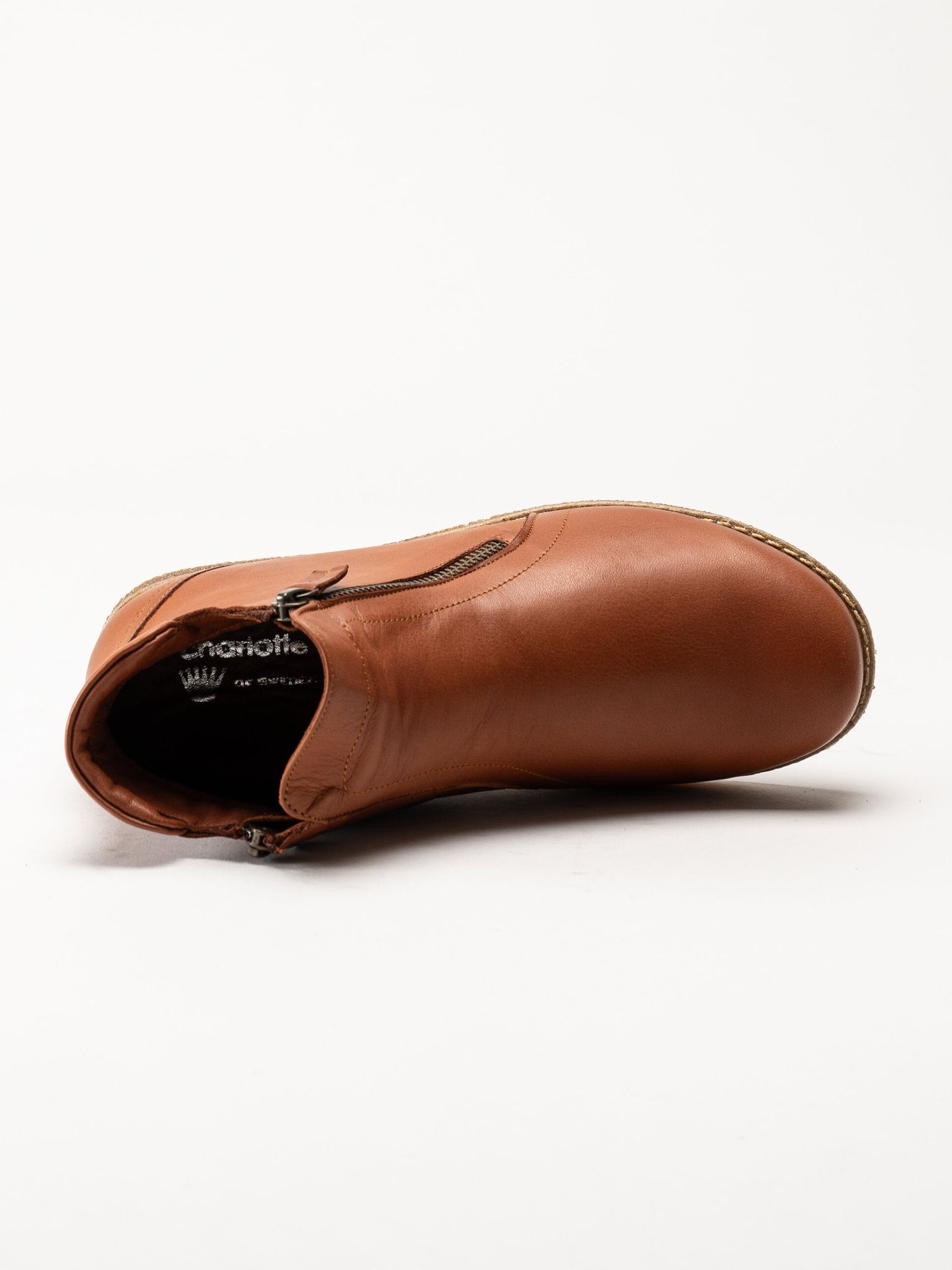 Charlotte of Sweden - Bruna boots i skinn