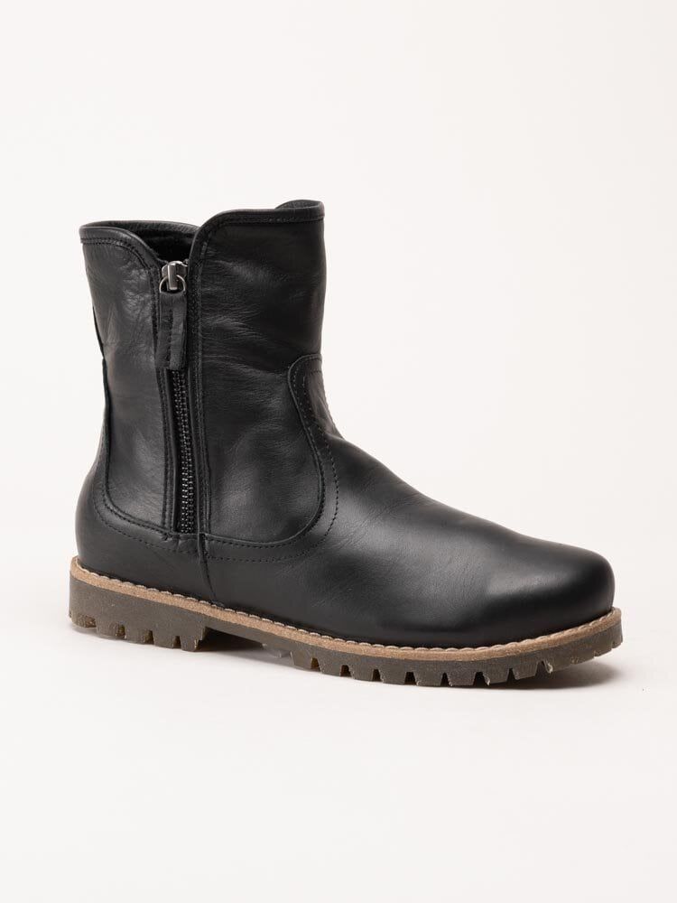 Charlotte of Sweden - Svarta fodrade boots i skinn