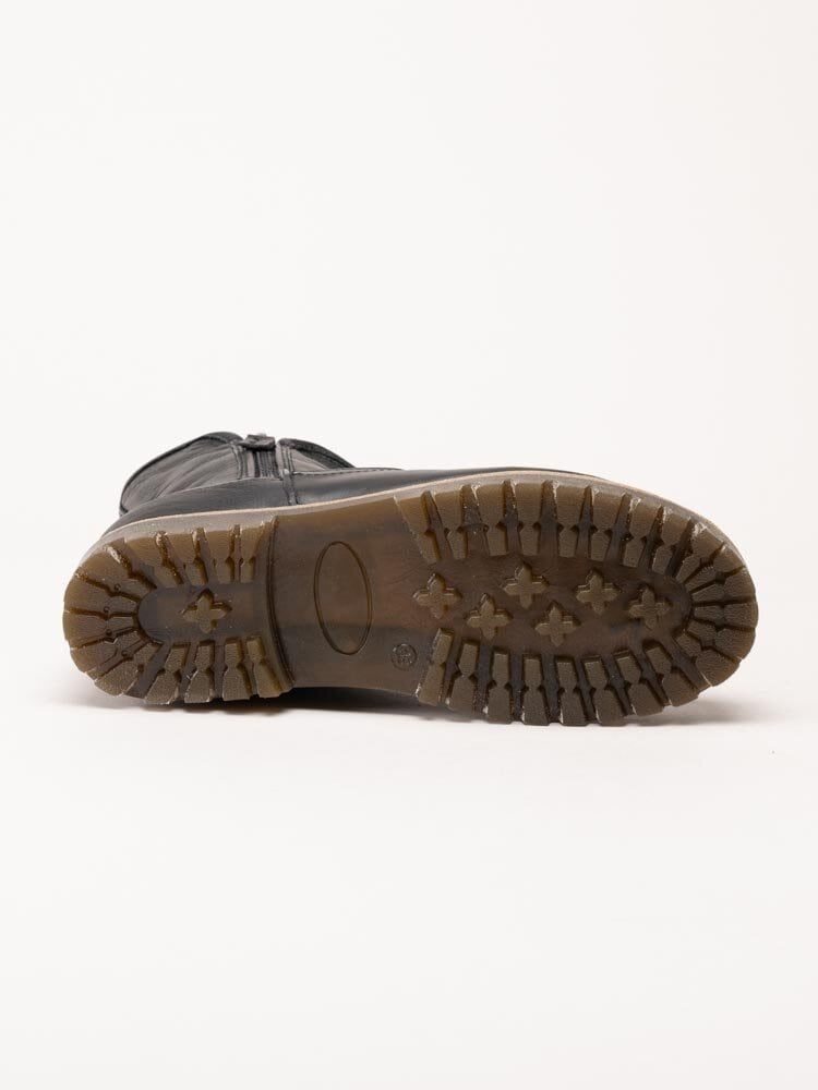 Charlotte of Sweden - Svarta fodrade boots i skinn