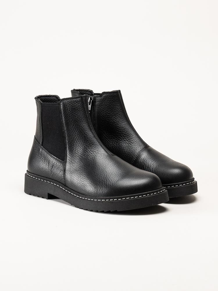 New Feet - Svarta boots i skinn