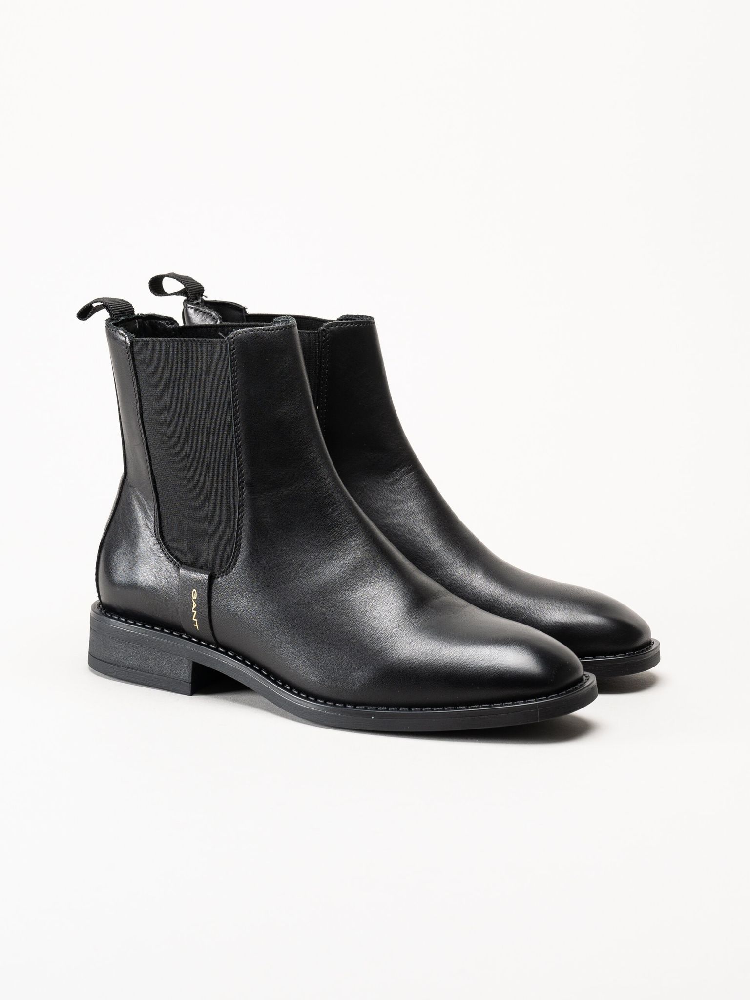 Gant Footwear - Fayy - Svarta chelsea boots i skinn