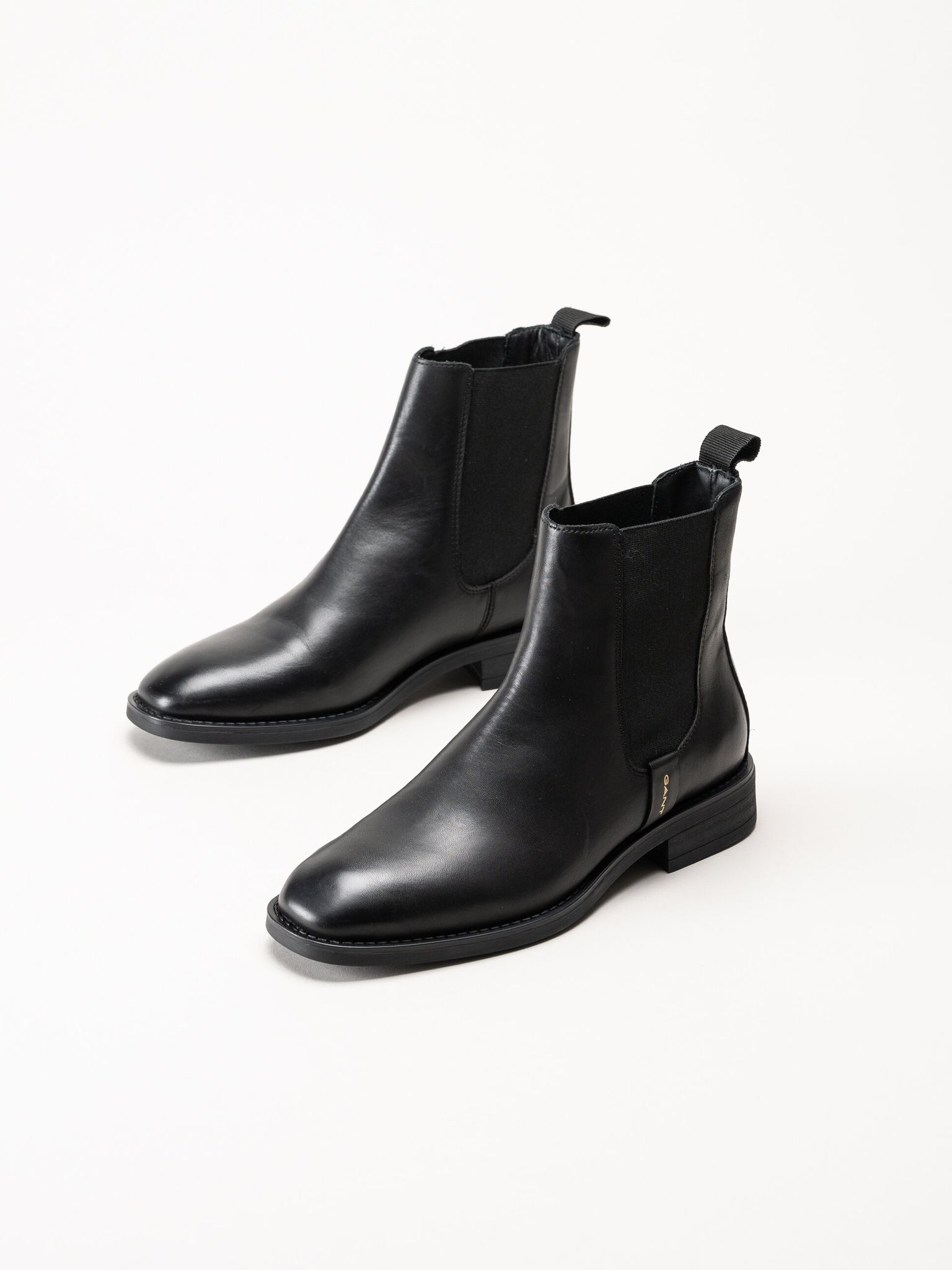 Gant Footwear - Fayy - Svarta chelsea boots i skinn