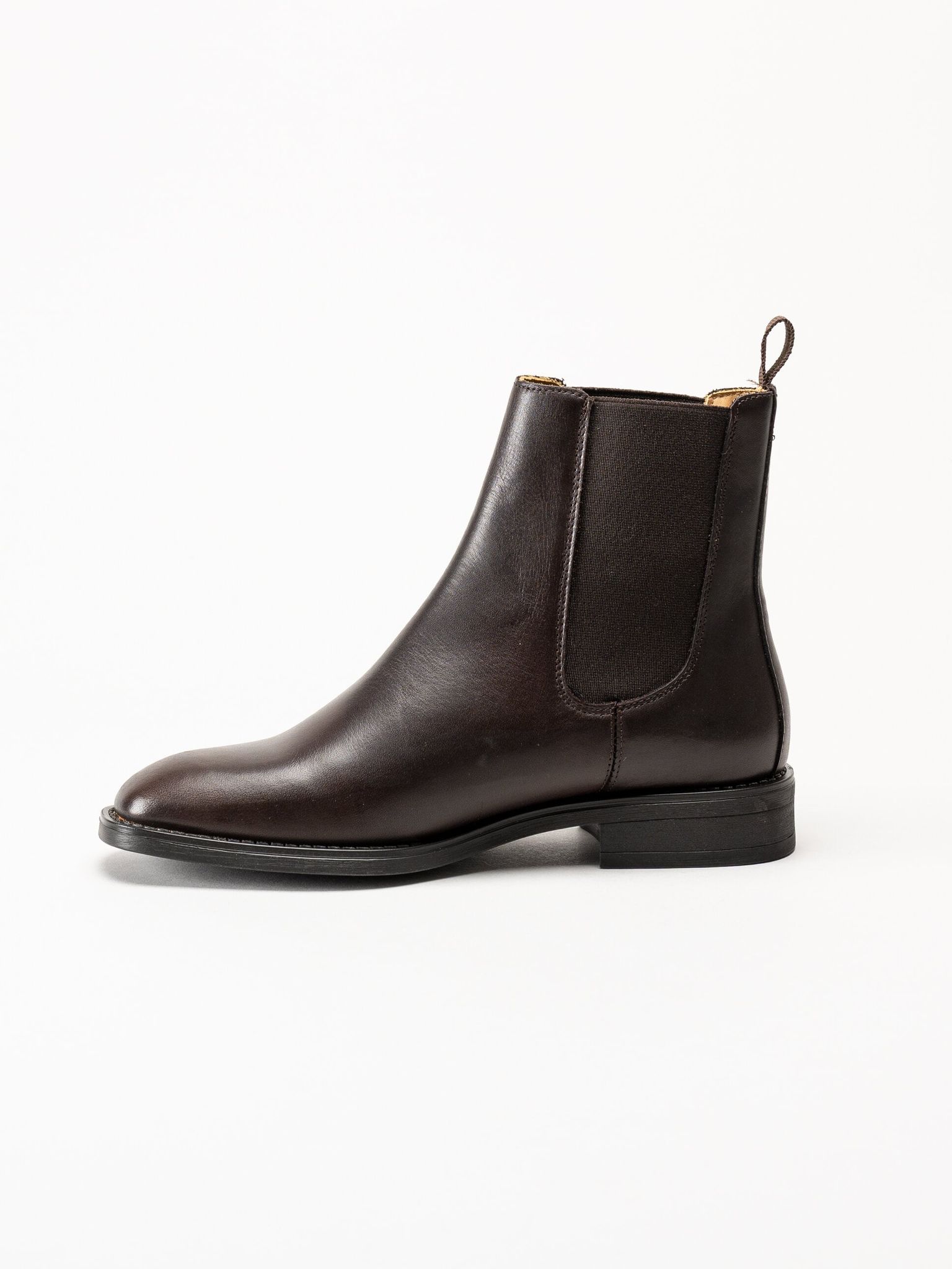 Gant Footwear - Fayy - Mörkbruna chelsea boots i skinn