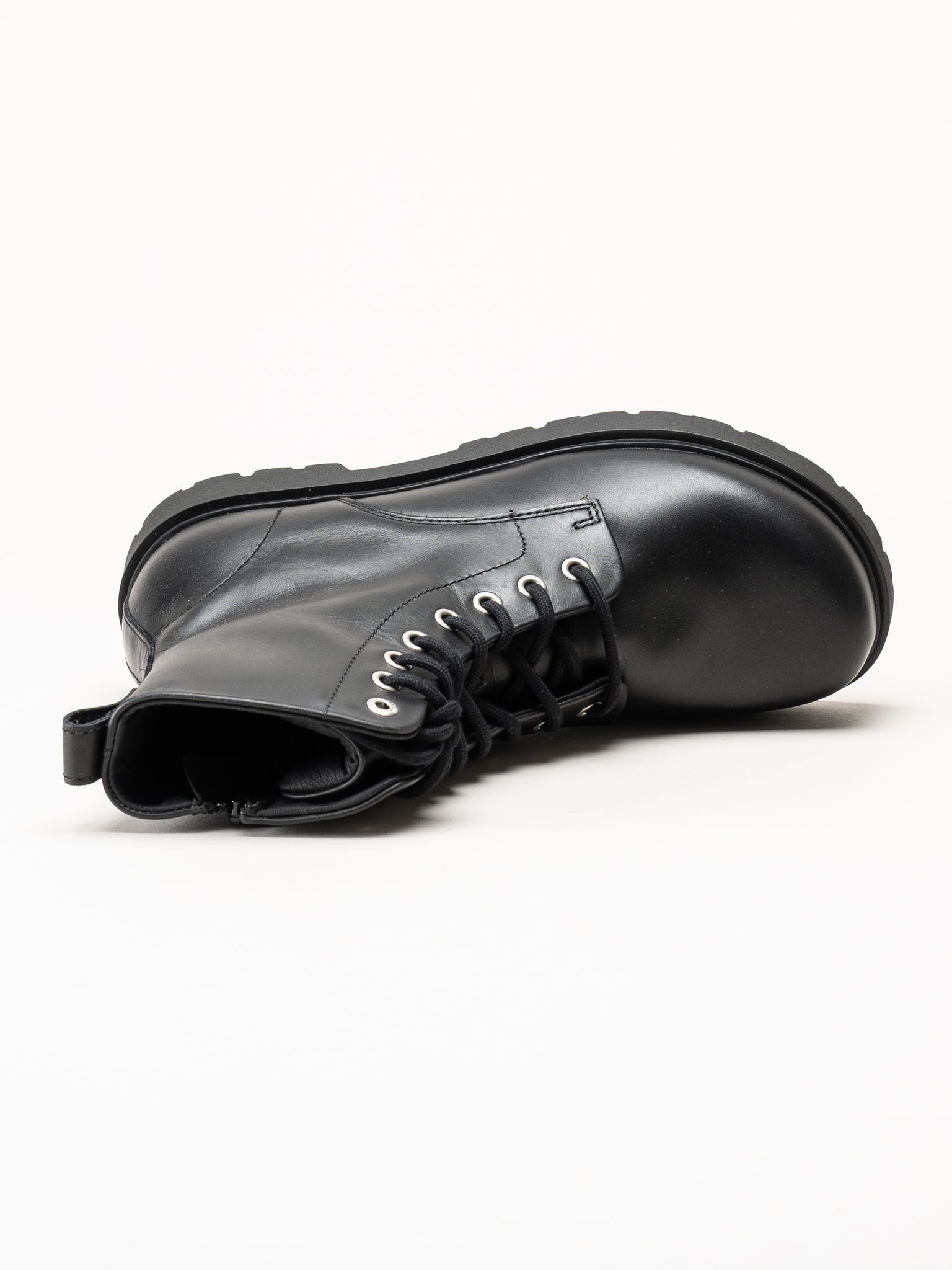 Birkenstock - Highwood - Svarta kängor i skinn