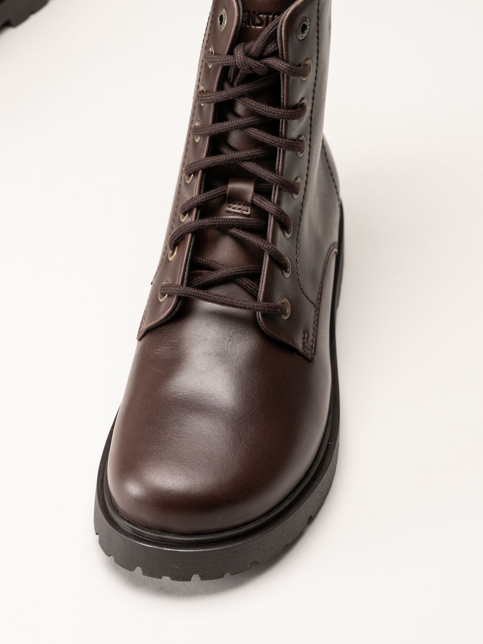 Birkenstock - Highwood - Mörkbruna kängor i skinn
