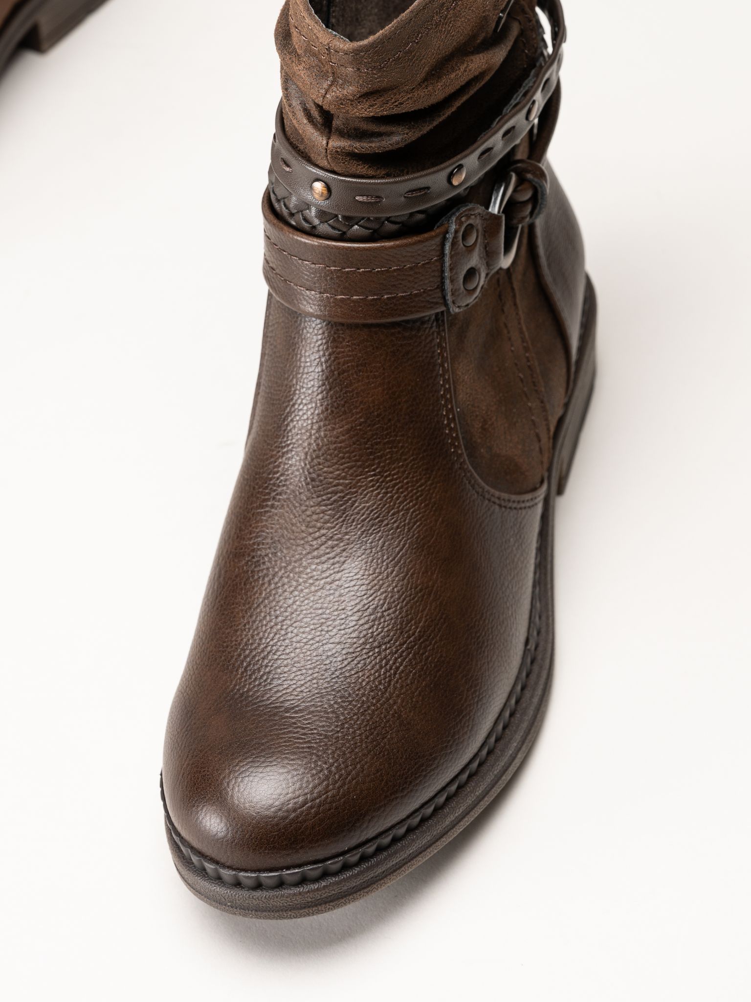 Jana - Mörkbruna fodrade boots