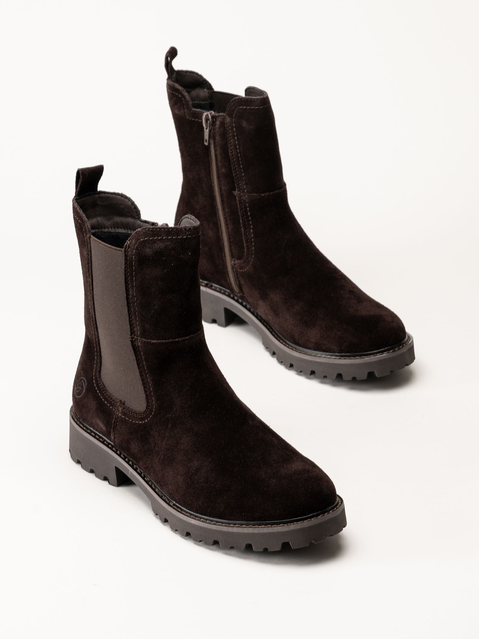 Remonte - Mörkbruna fodrade boots