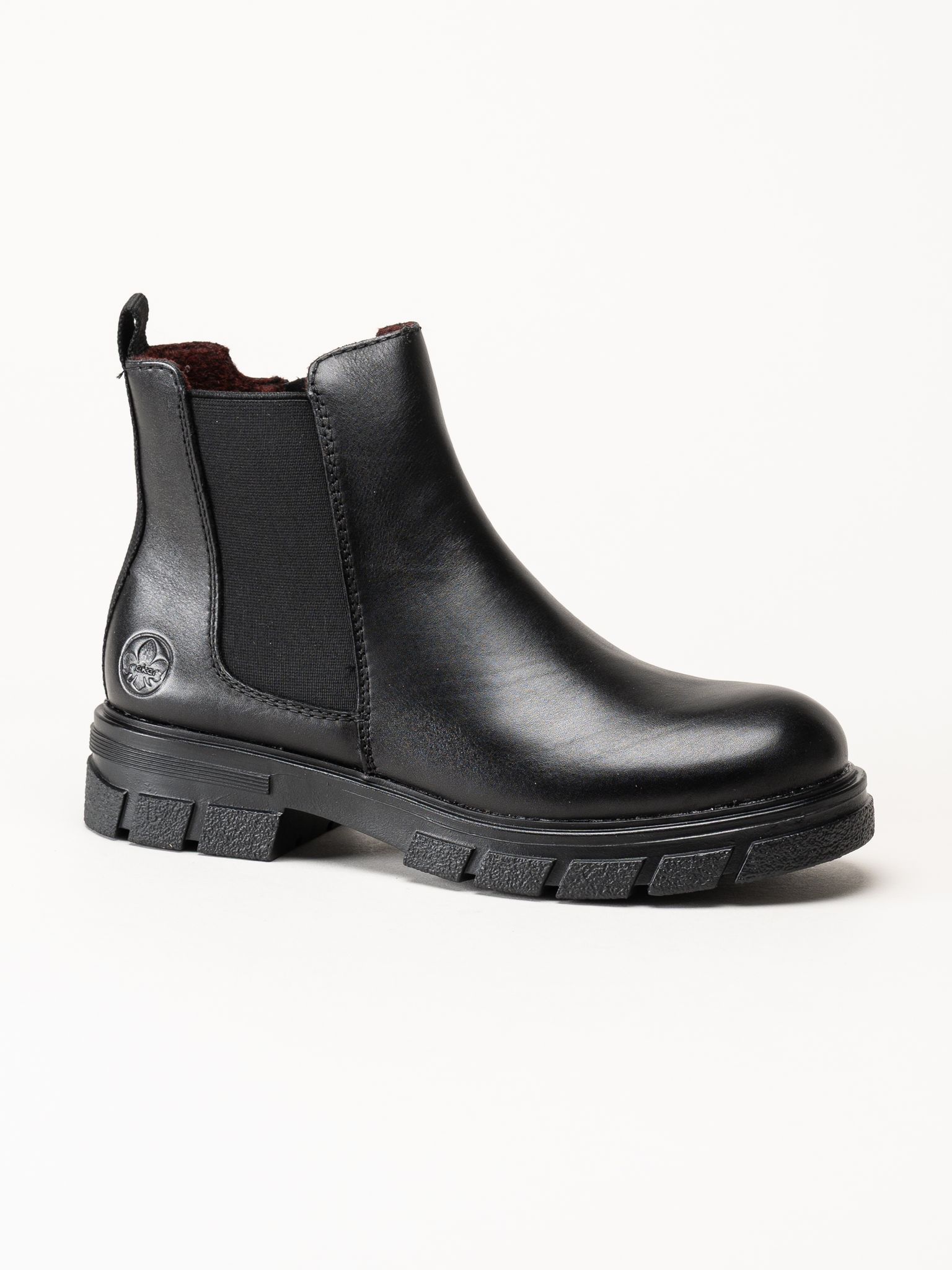 Rieker - Svarta skinnboots