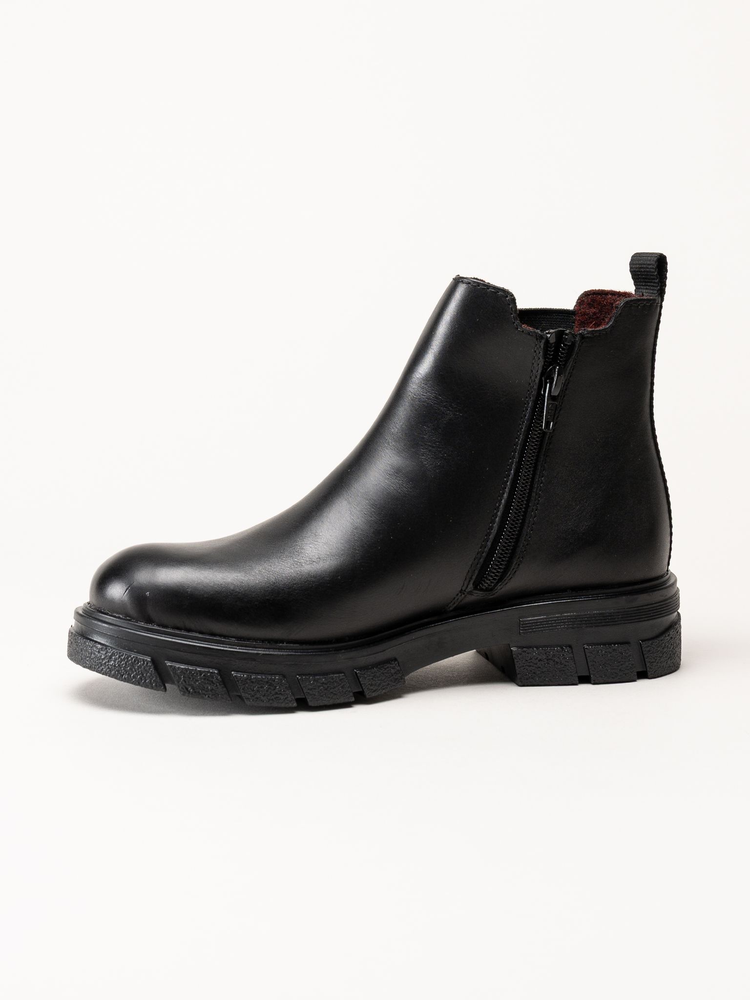 Rieker - Svarta skinnboots