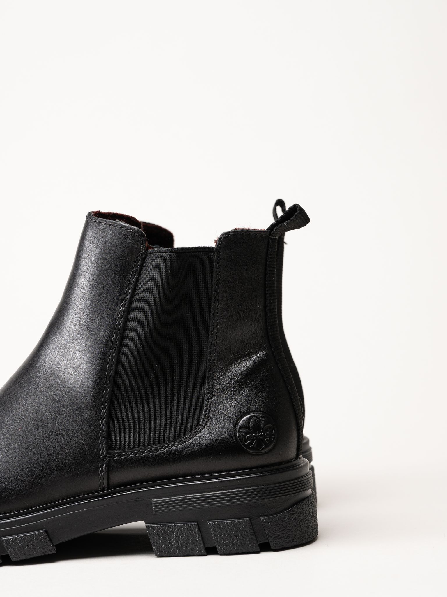Rieker - Svarta skinnboots
