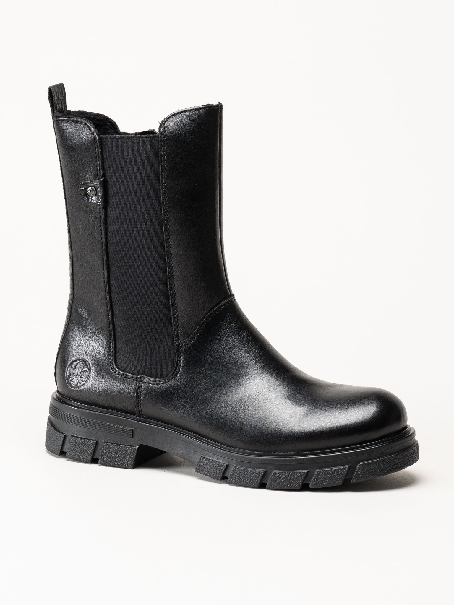 Rieker - Svarta höga chelsea boots