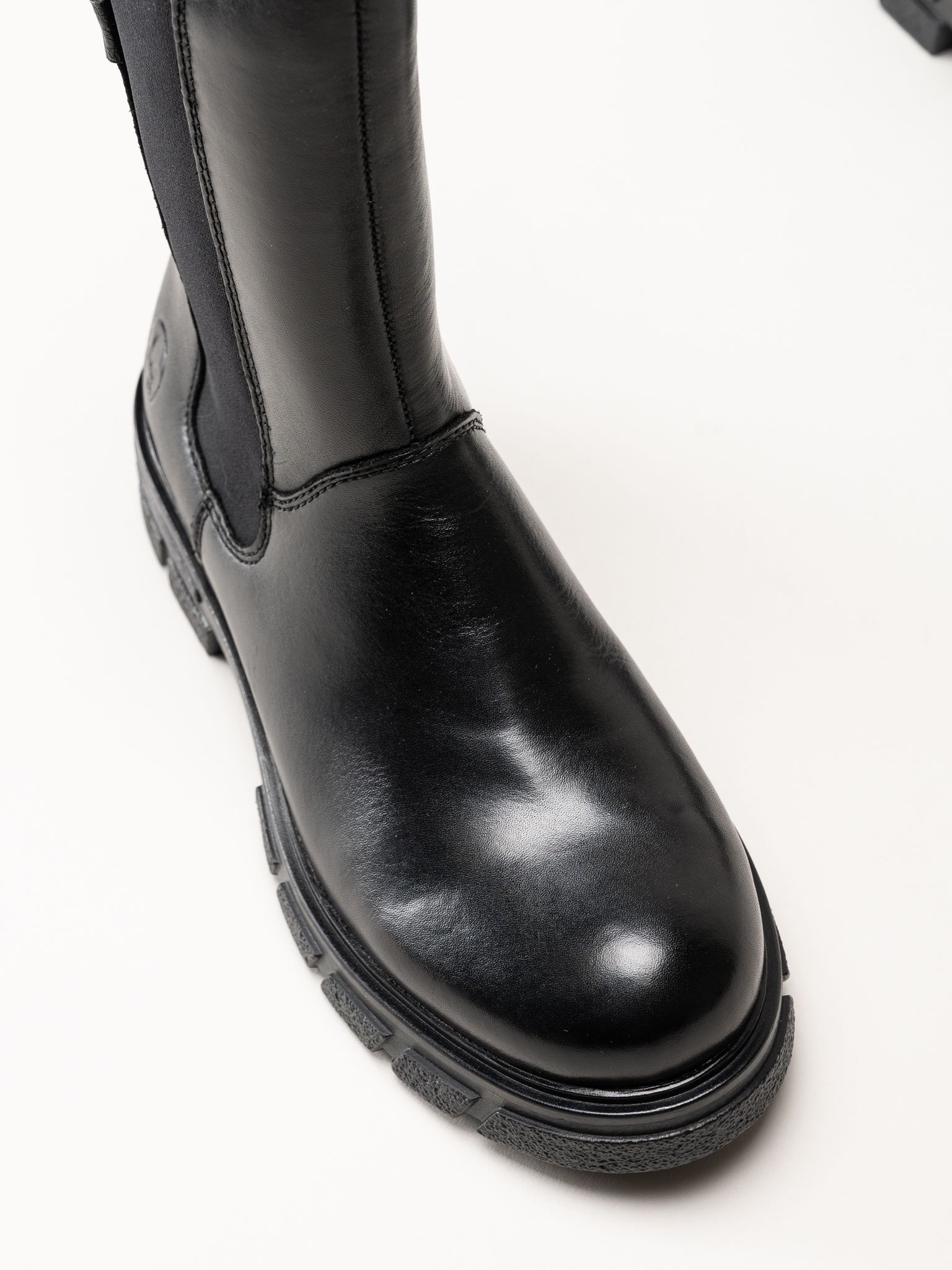 Rieker - Svarta höga chelsea boots