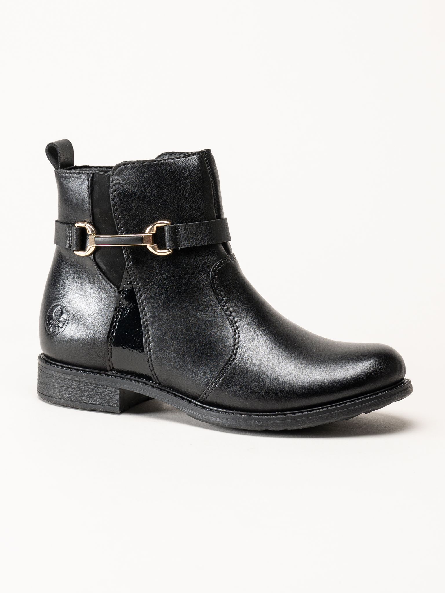 Rieker - Svarta fodrade boots