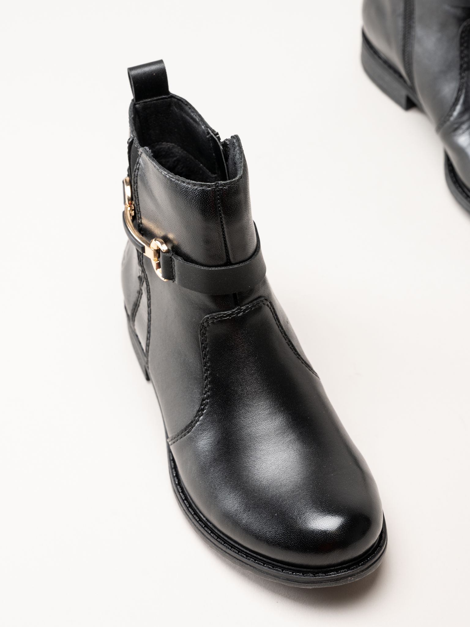 Rieker - Svarta fodrade boots
