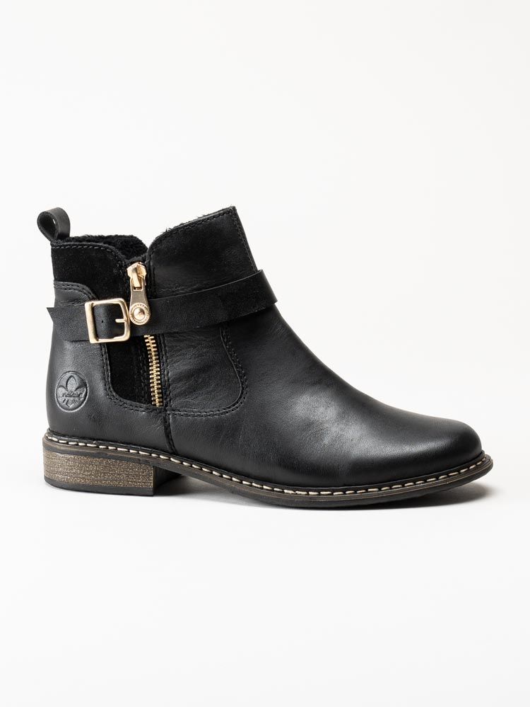 Rieker - Svarta jordpurboots