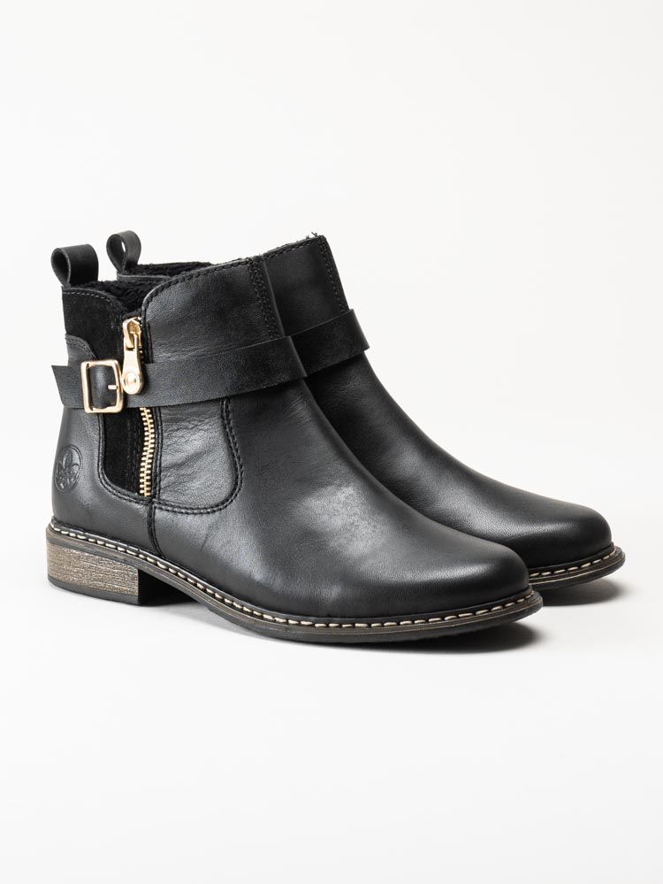 Rieker - Svarta jordpurboots