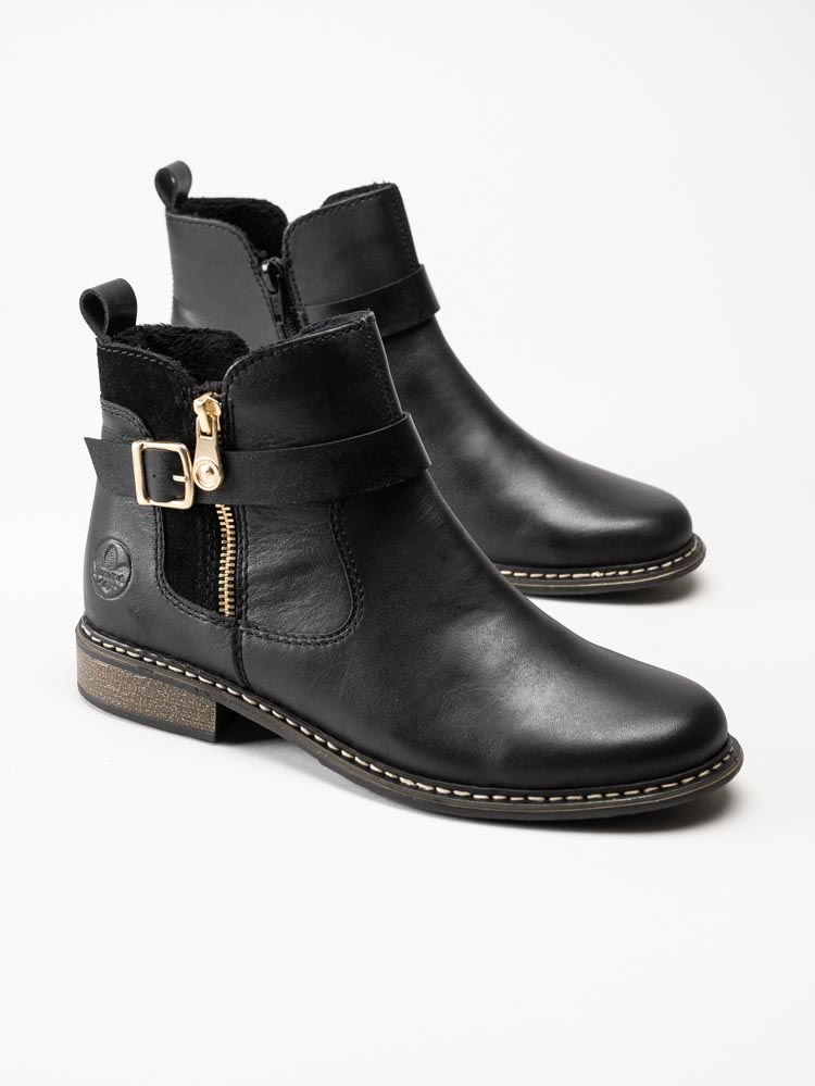 Rieker - Svarta jordpurboots