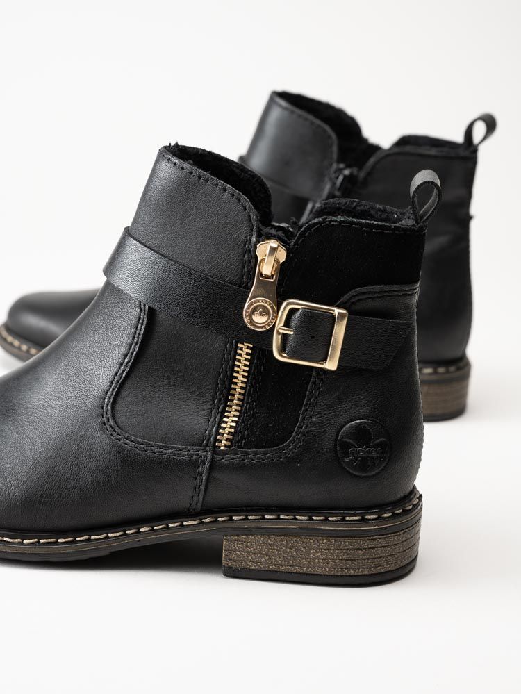 Rieker - Svarta jordpurboots
