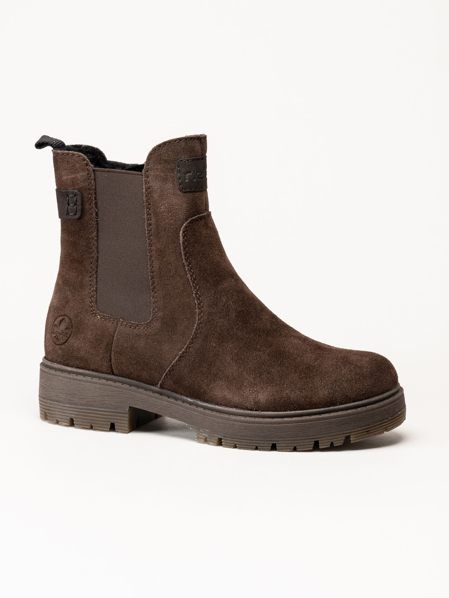 Rieker - Mörkbruna fodrade chelsea boots
