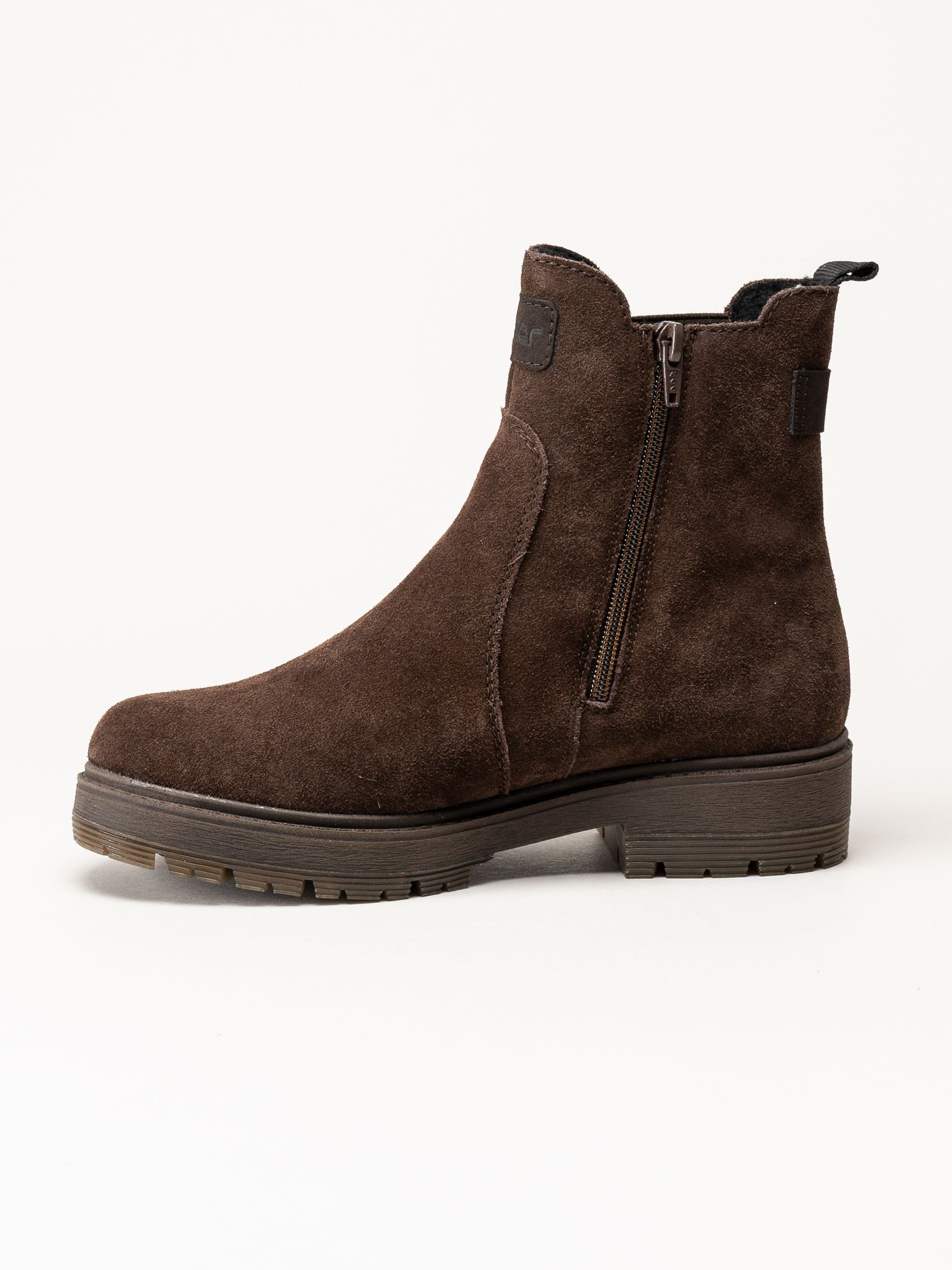 Rieker - Mörkbruna fodrade chelsea boots