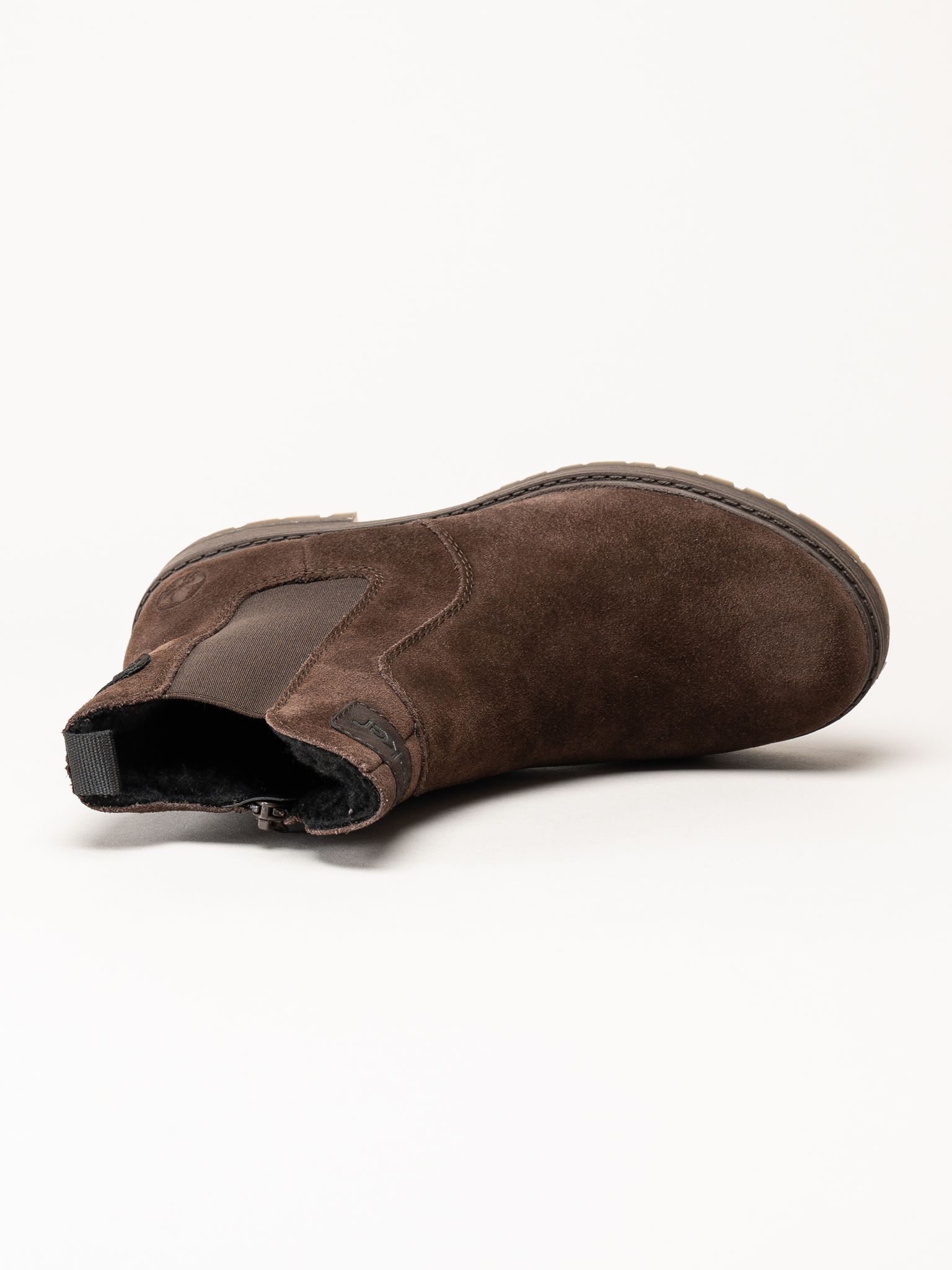 Rieker - Mörkbruna fodrade chelsea boots