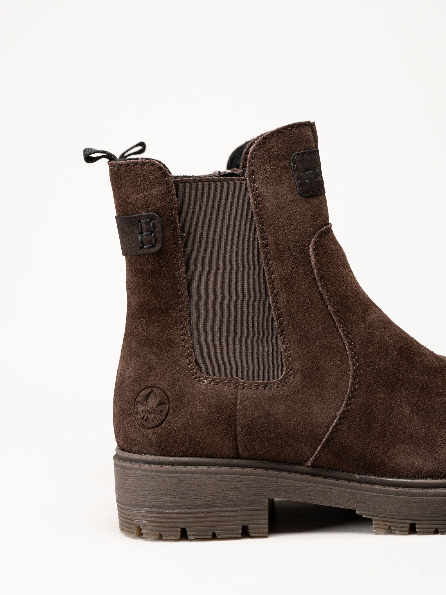 Rieker - Mörkbruna fodrade chelsea boots