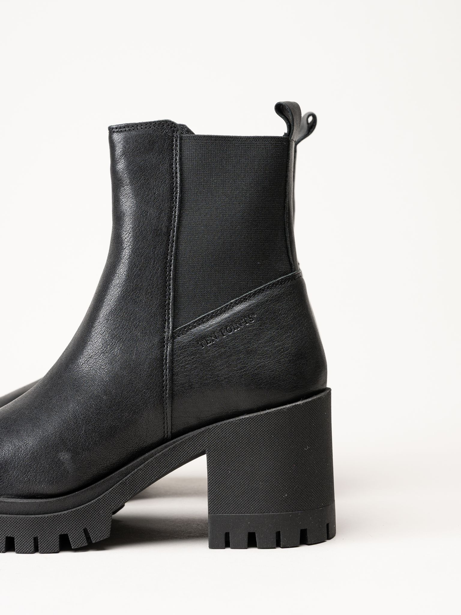 Ten Points - Ylva - Svarta skinnboots