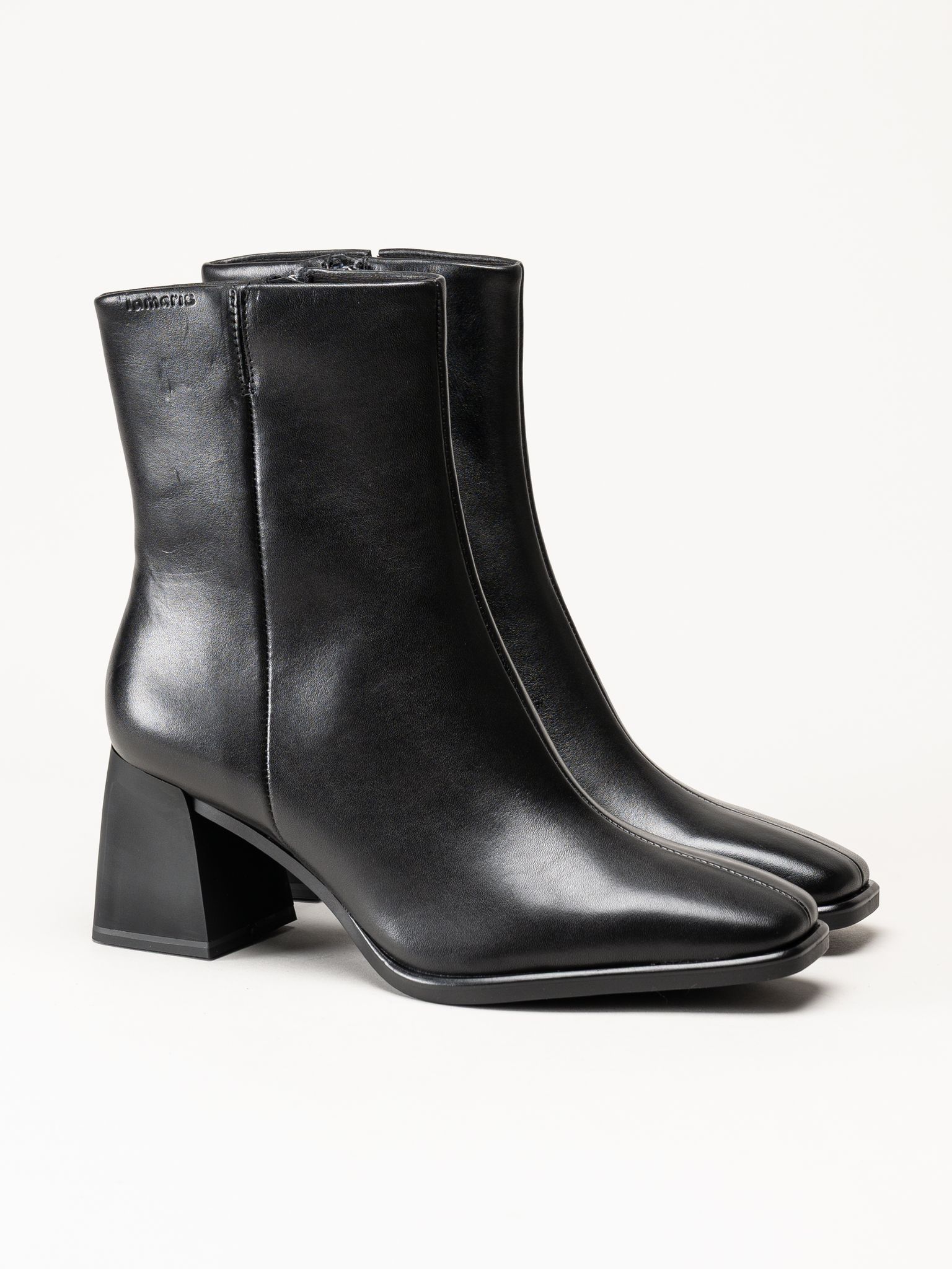 Tamaris - Svarta skinnboots