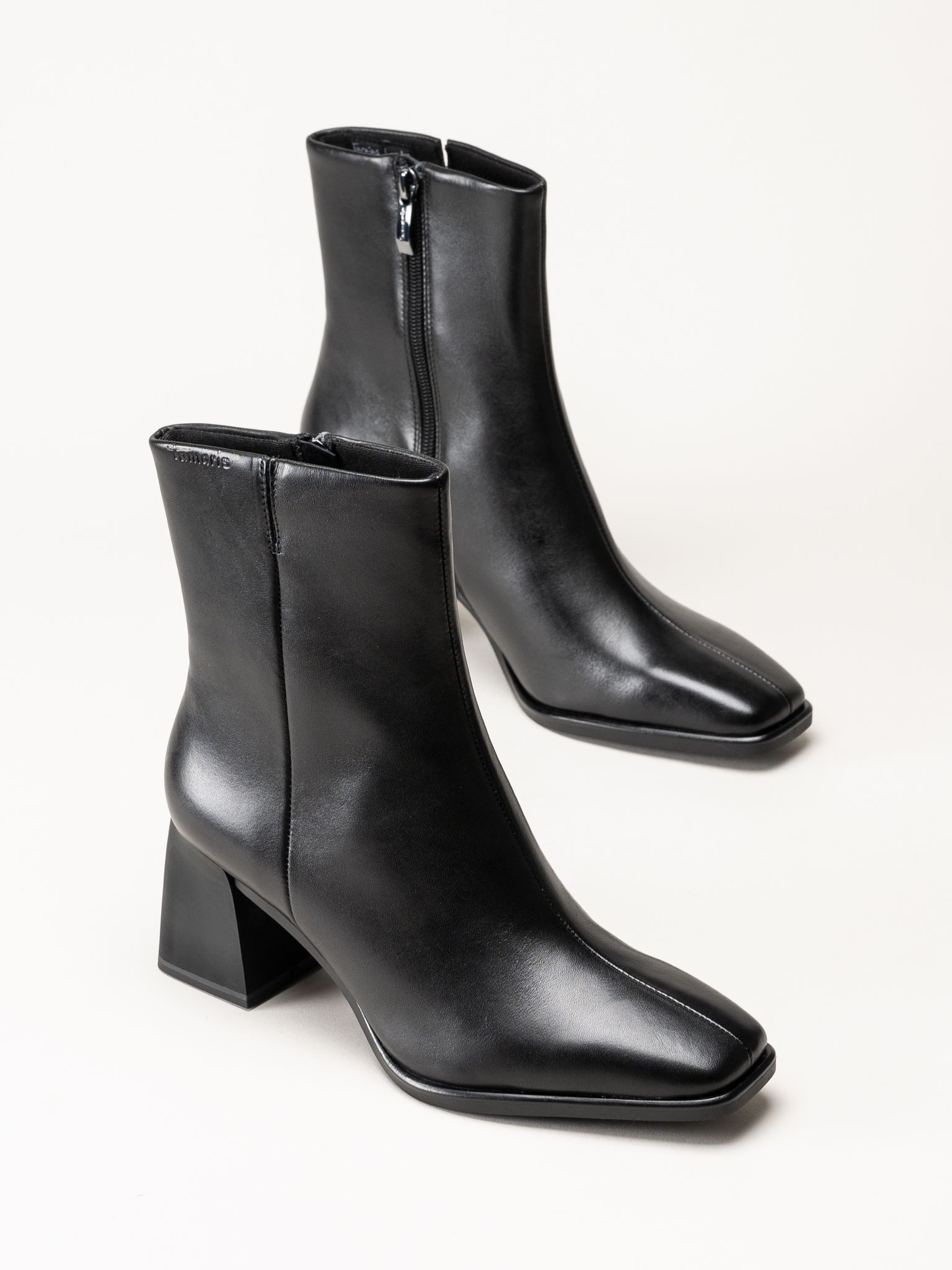 Tamaris - Svarta skinnboots