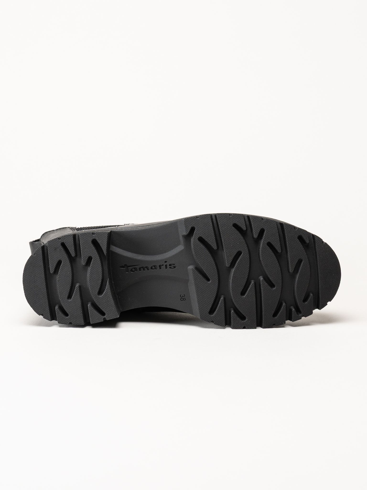 Tamaris - Svarta boots i skinn