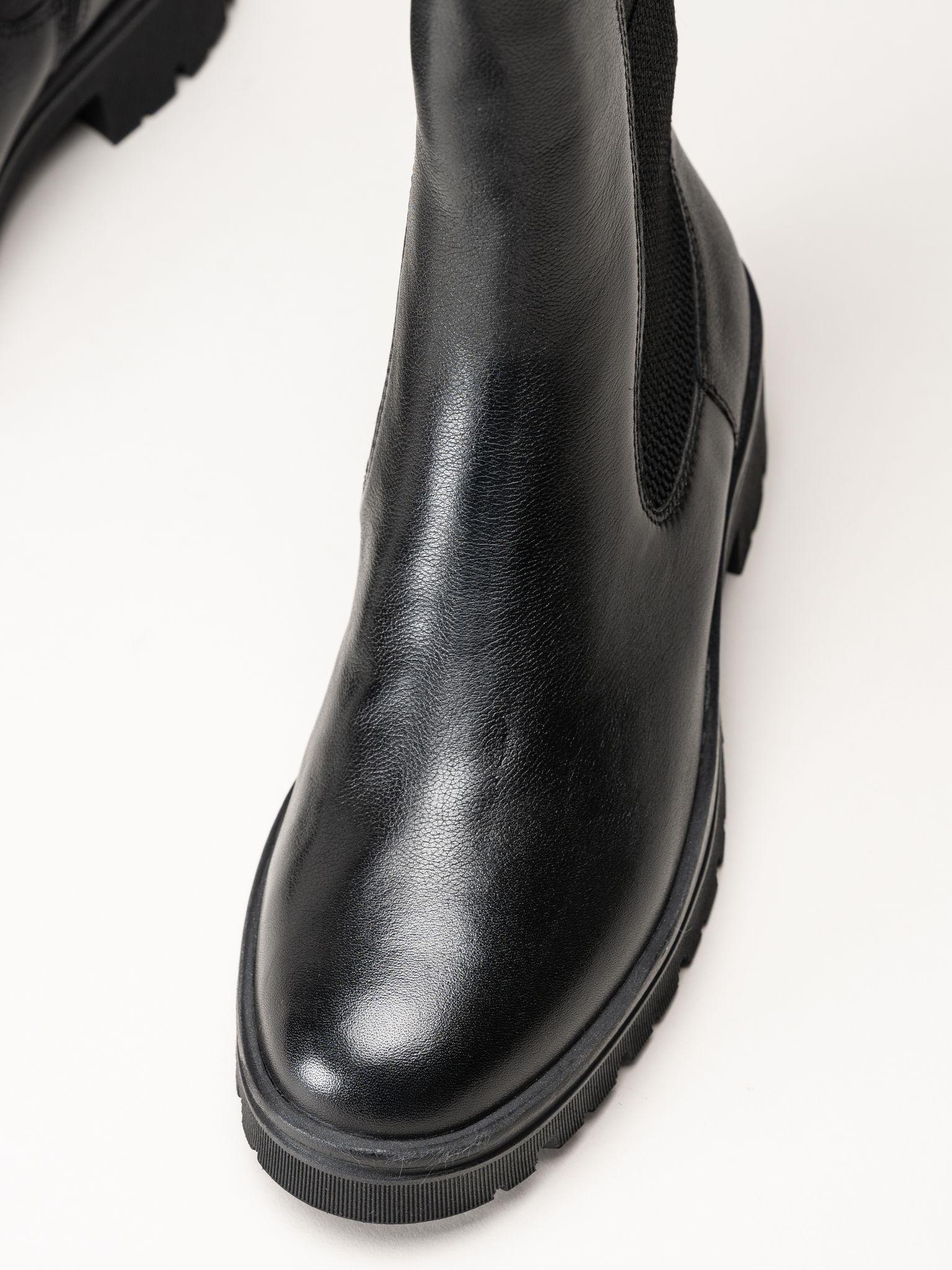 Tamaris - Svarta boots i skinn