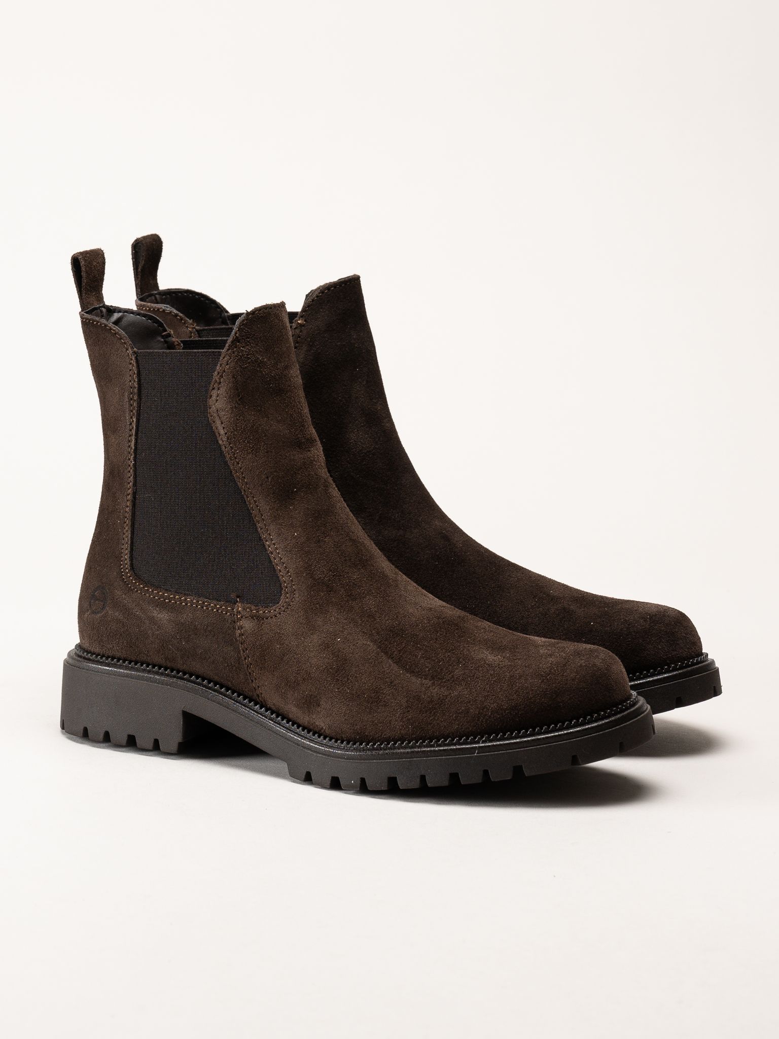 Tamaris - Mörkbruna chelsea boots