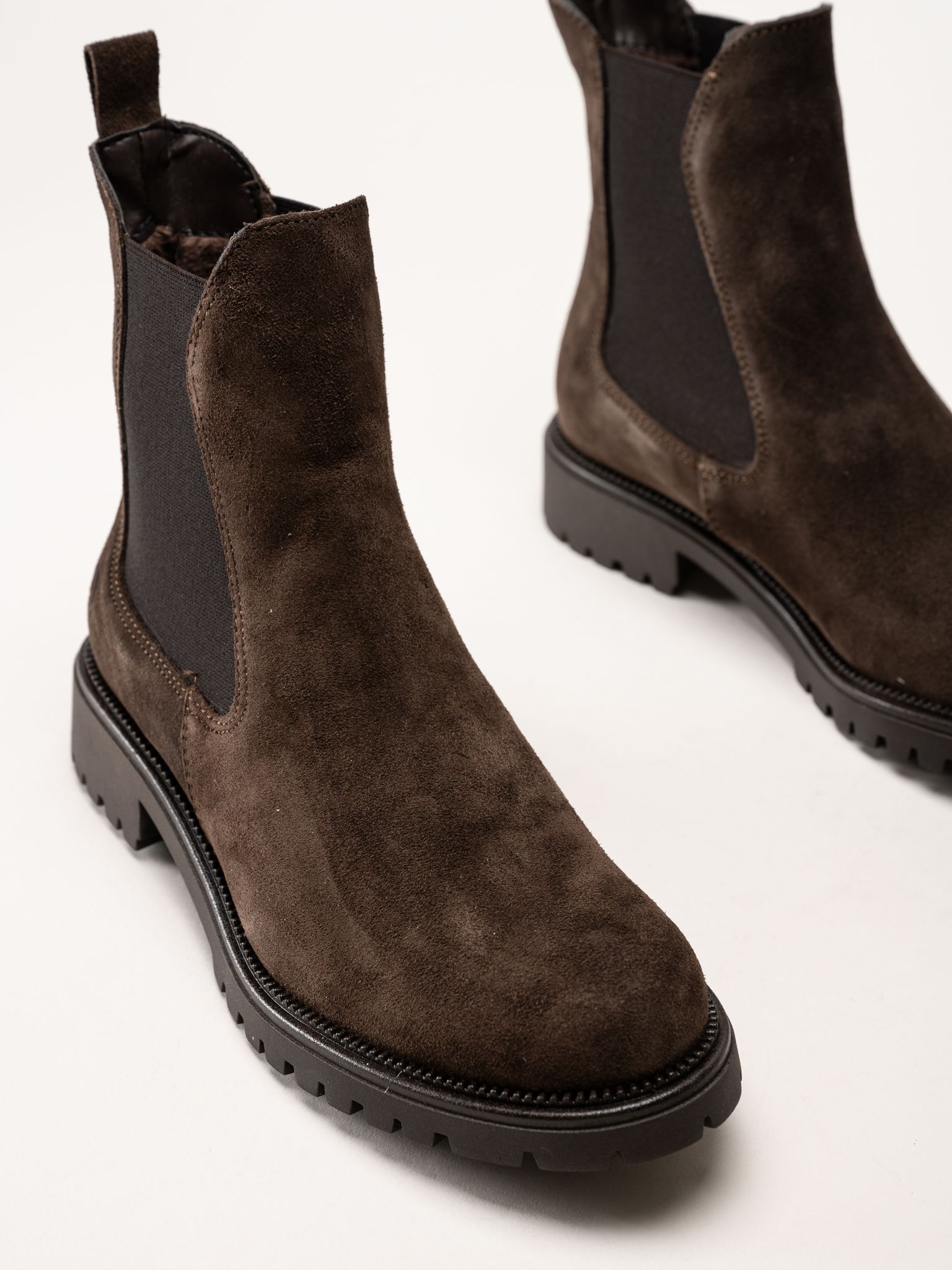Tamaris - Mörkbruna chelsea boots