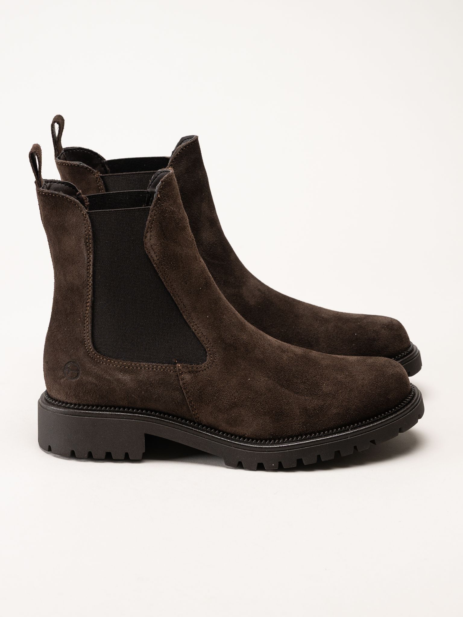 Tamaris - Mörkbruna chelsea boots