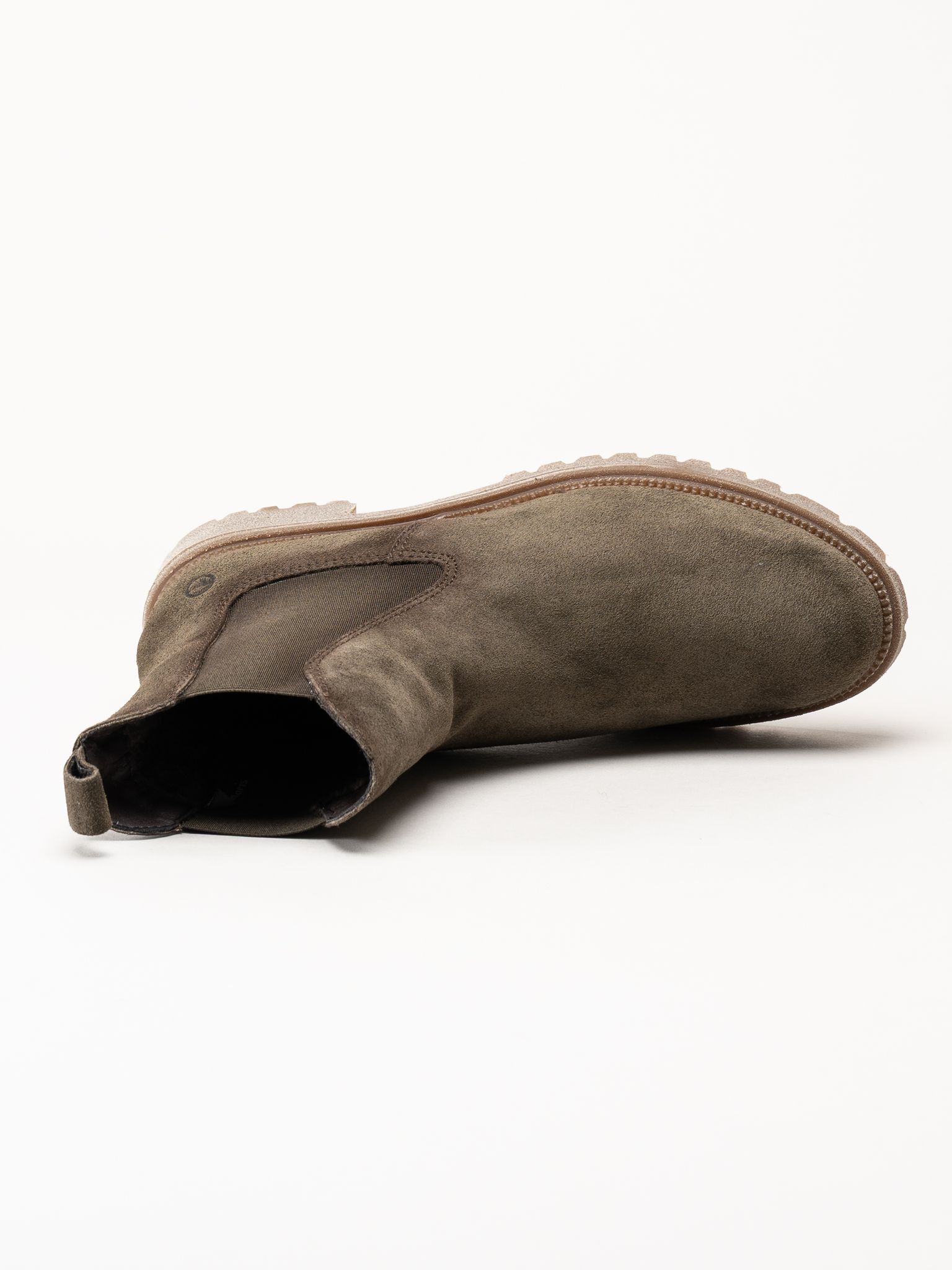 Tamaris - Olivgröna chelsea boots