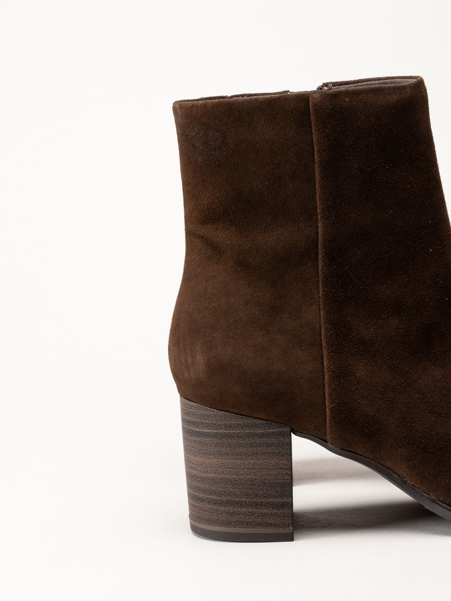 Caprice - Mörkbruna fodrade mockaboots