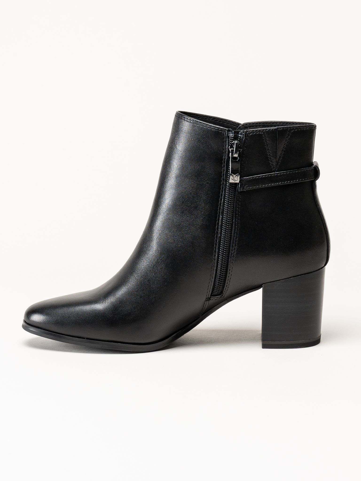 Caprice - Svarta skinnboots